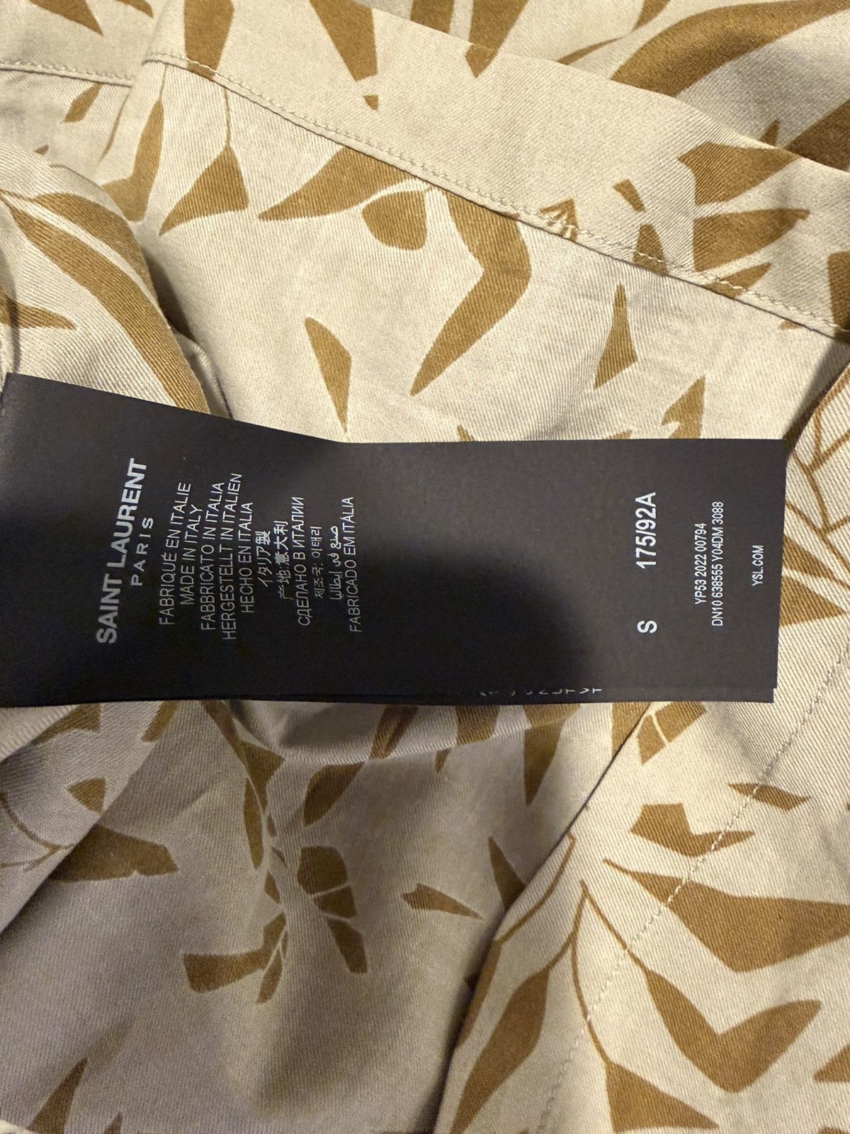 Saint Laurent Paris Saint Laurent men Hawaiian shirt. S. $890 Size US S / EU 44-46 / 1 - 9 Thumbnail