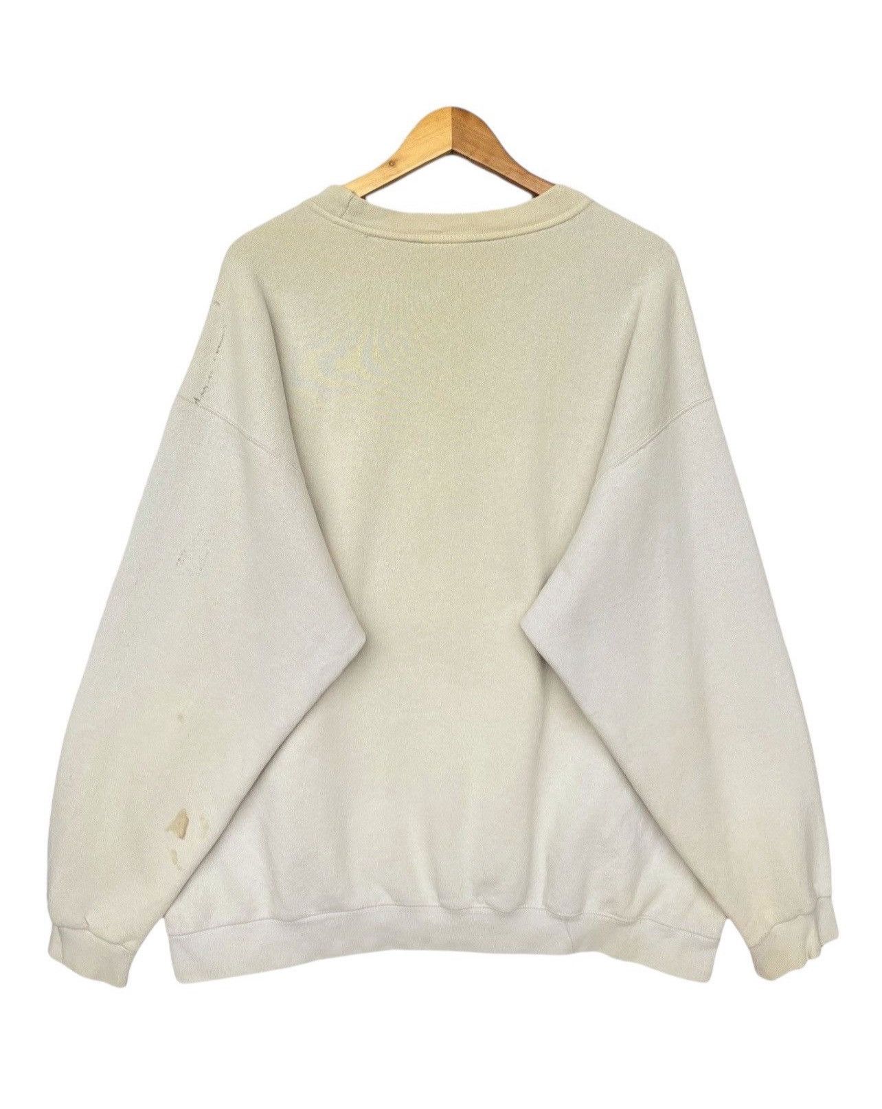 Nike Vintage Nike Swoosh Baggy Sunfaded Distressed Sweatshirt Size US XL / EU 56 / 4 - 2 Thumbnail
