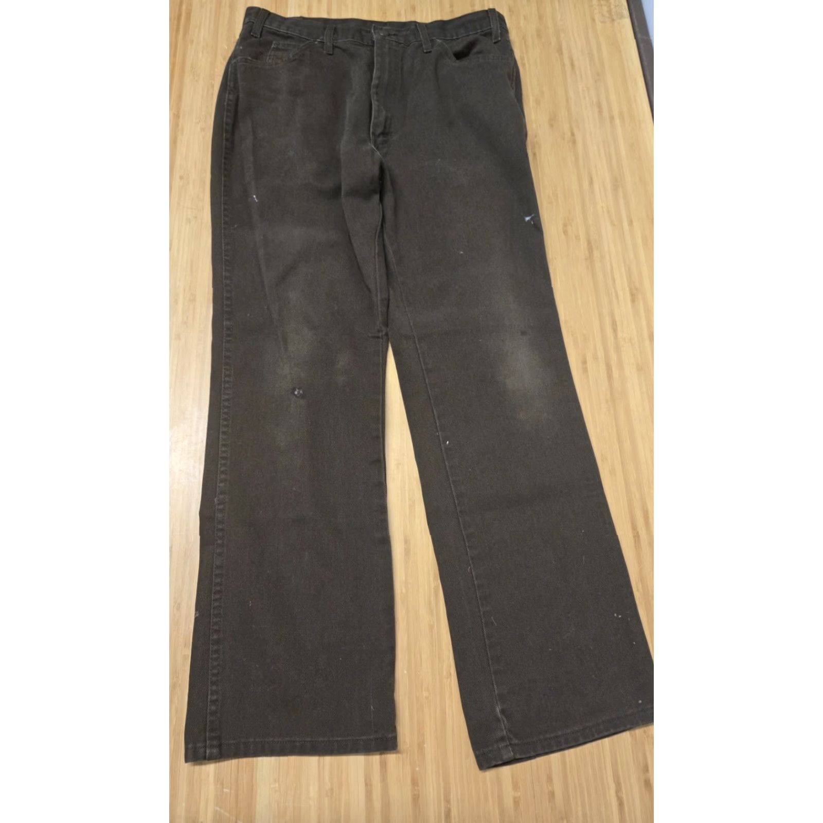 Dickies Dickies Jeans Mens 38x32 Brown Workwear Denim Pants Straight Leg Relaxed Fit Size US 38 / EU 54 - 7 Thumbnail