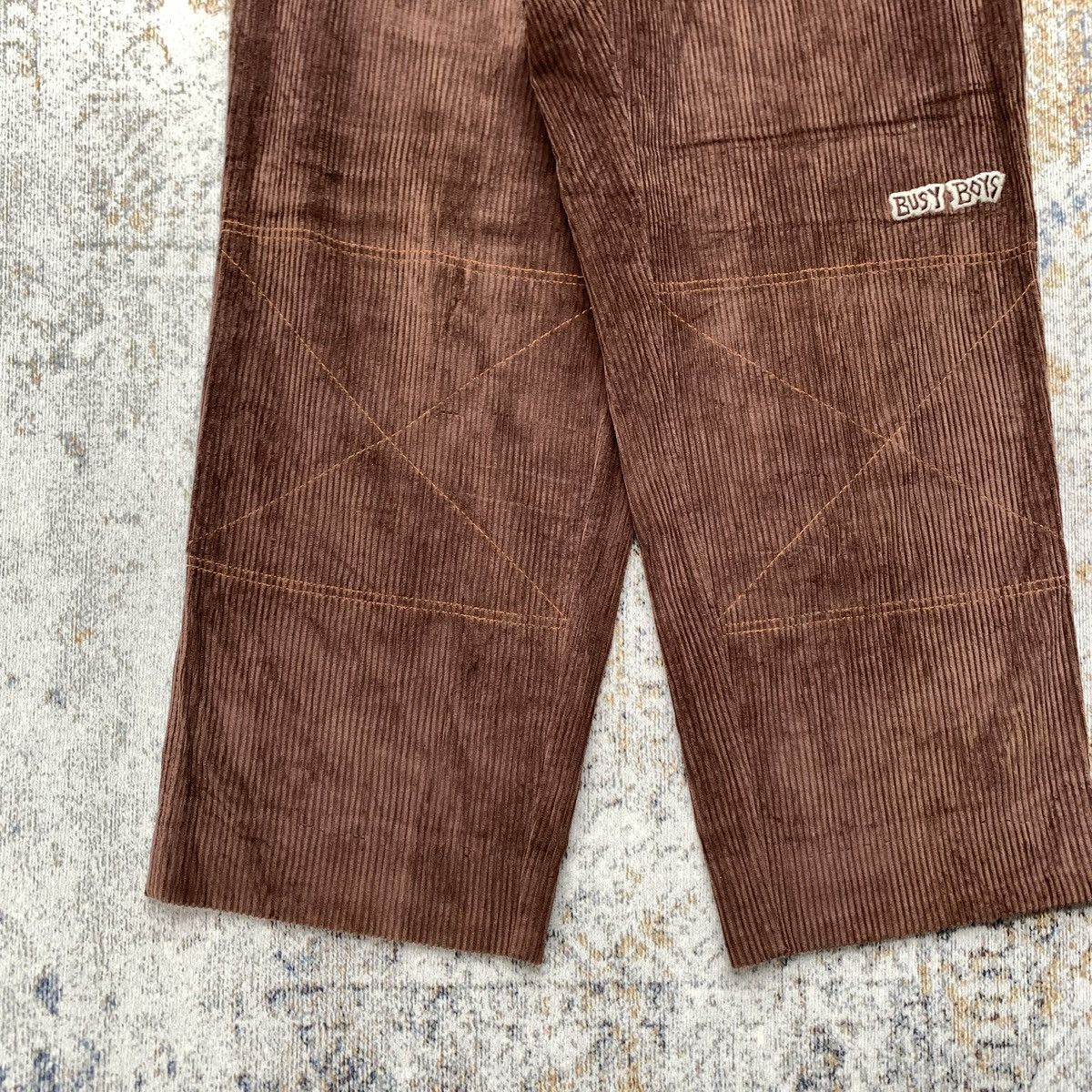 JNCO × Vintage 2000s Busy Boys Baggy Big Pocket Loose Corduroy Pants Size US 34 / EU 50 - 2 Thumbnail