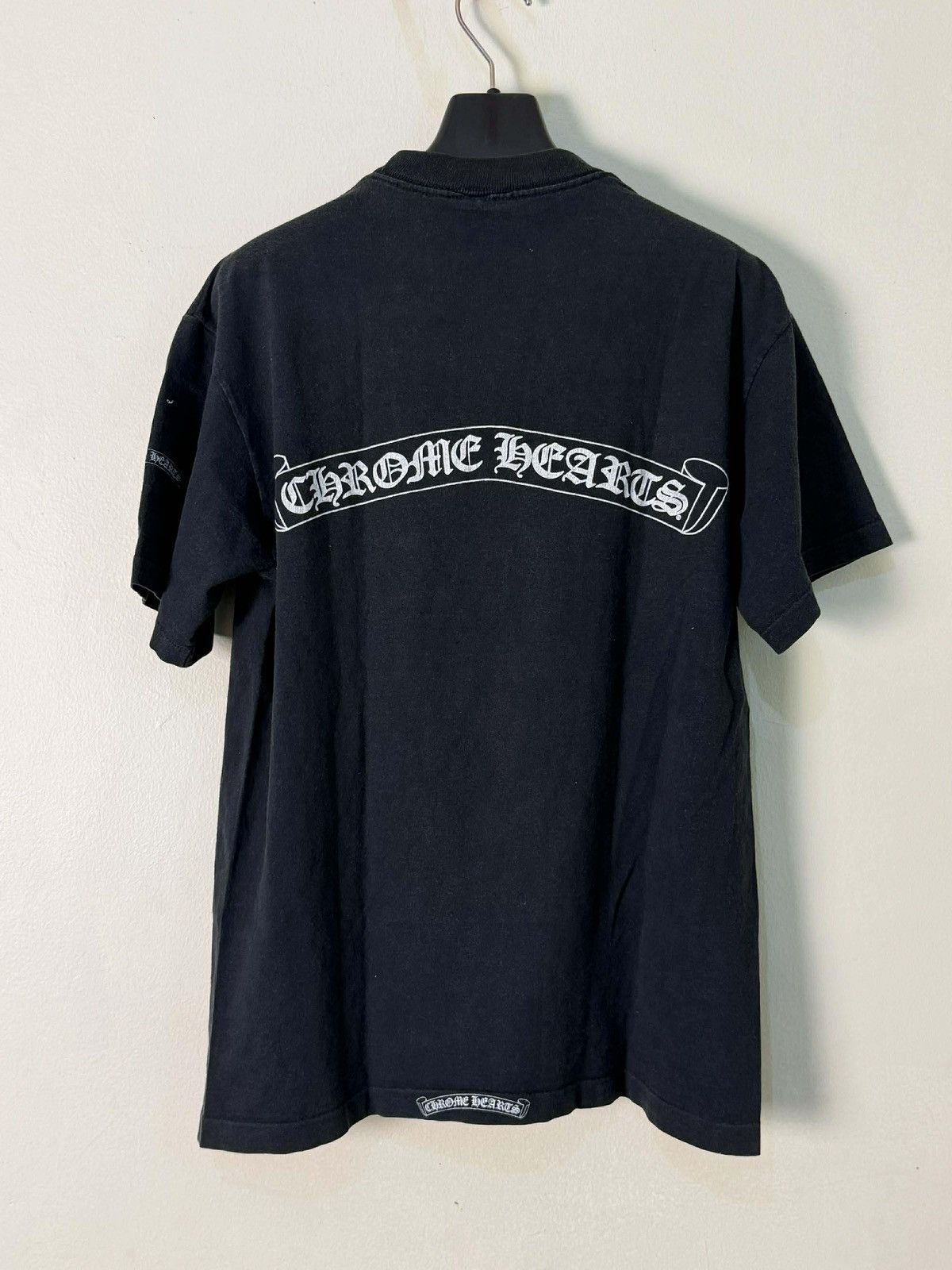 Chrome Hearts Chrome Hearts - Black Pocket Tee Anvil Tag Size US M / EU 48-50 / 2 - 2 Thumbnail