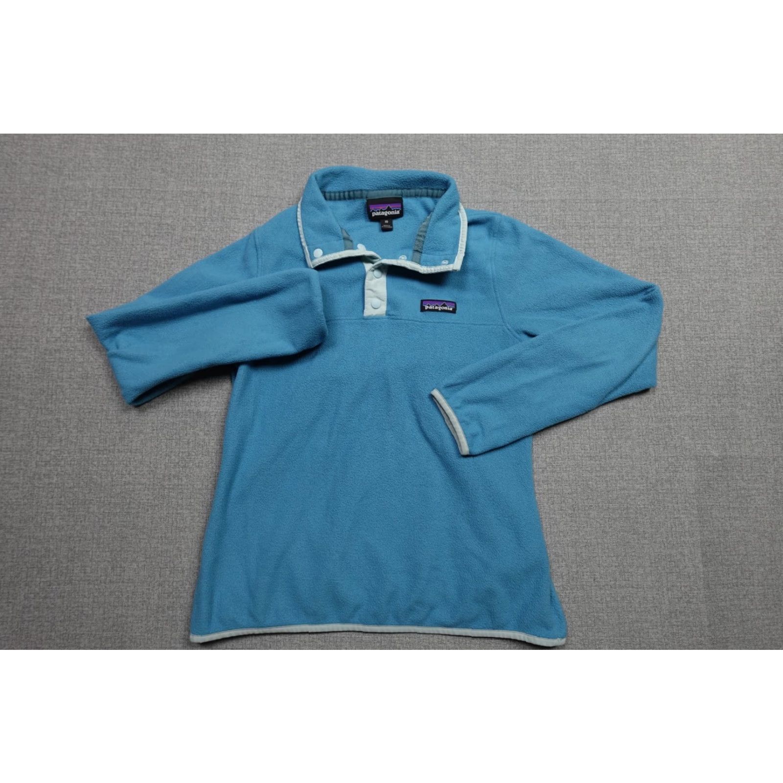 Patagonia Patagonia Sweater Shirt XS Women Blue Pullover Fleece Lightweight Logo 90s Vintage Mens Womens Girls Size XS / US 0-2 / IT 36-38 - 3 Thumbnail