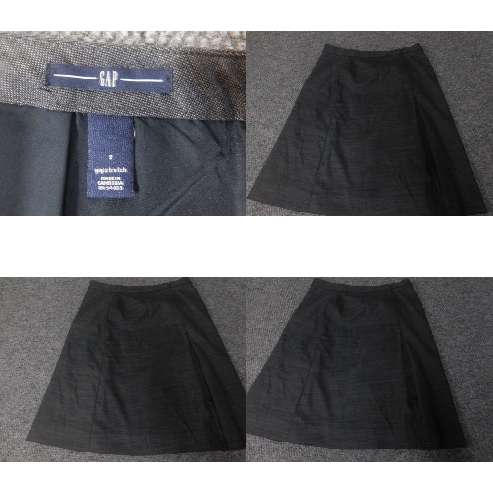 Gap Gap Womens Skirt 2 Blue A-line Zip Size 26" / US 2 / IT 38 - 8 Thumbnail