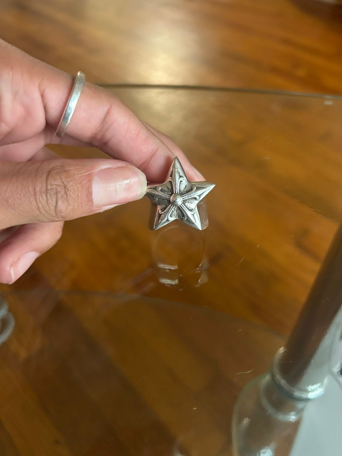 Chrome hearts star ring size 9