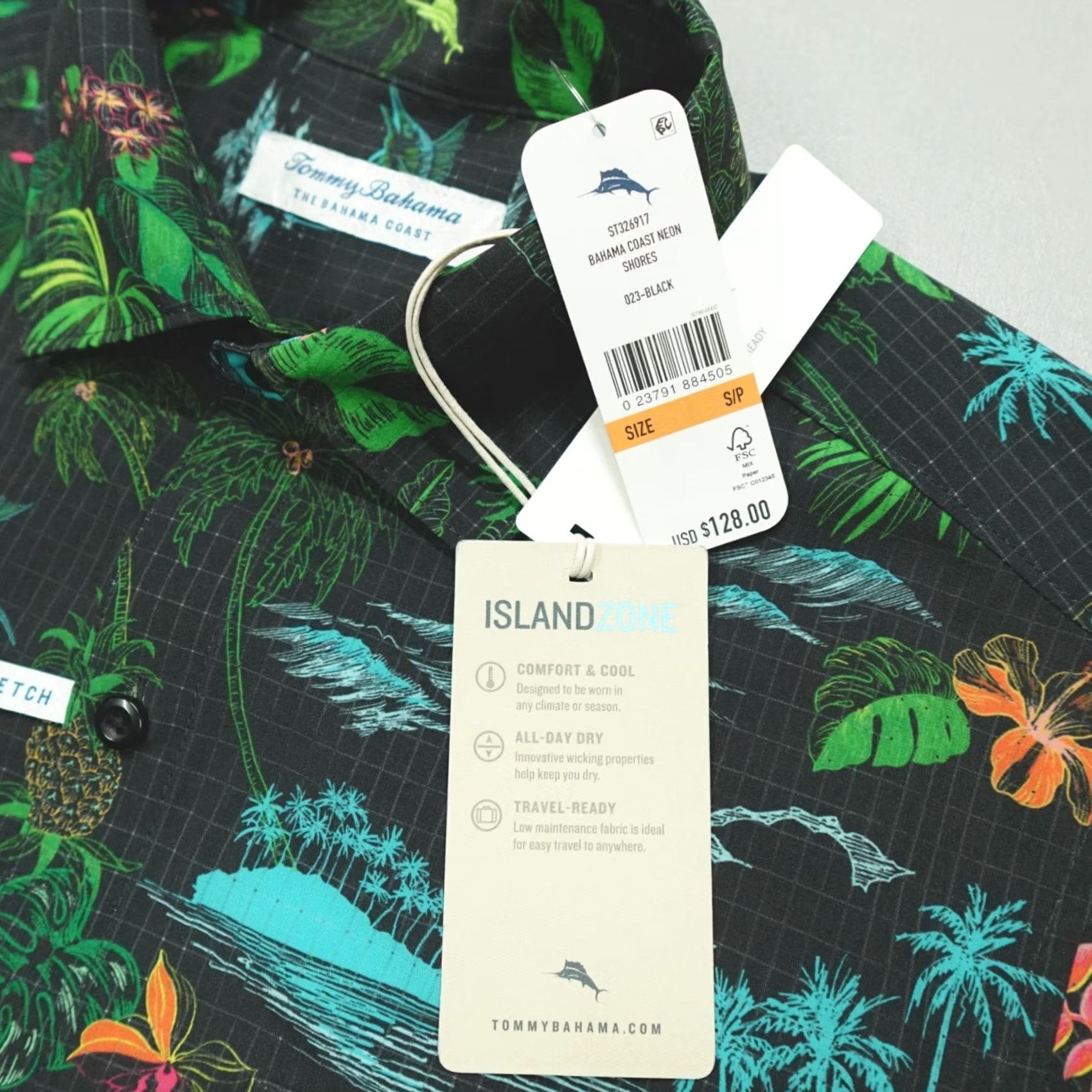 Tommy Bahama VINTAGE Tommy Bahama Coast Camp Shirt Neon Shores Black Island Zone Mens S Coast Camp Shirt Neon Shores Black Island Zone Mens S Size US S / EU 44-46 / 1 - 4 Thumbnail