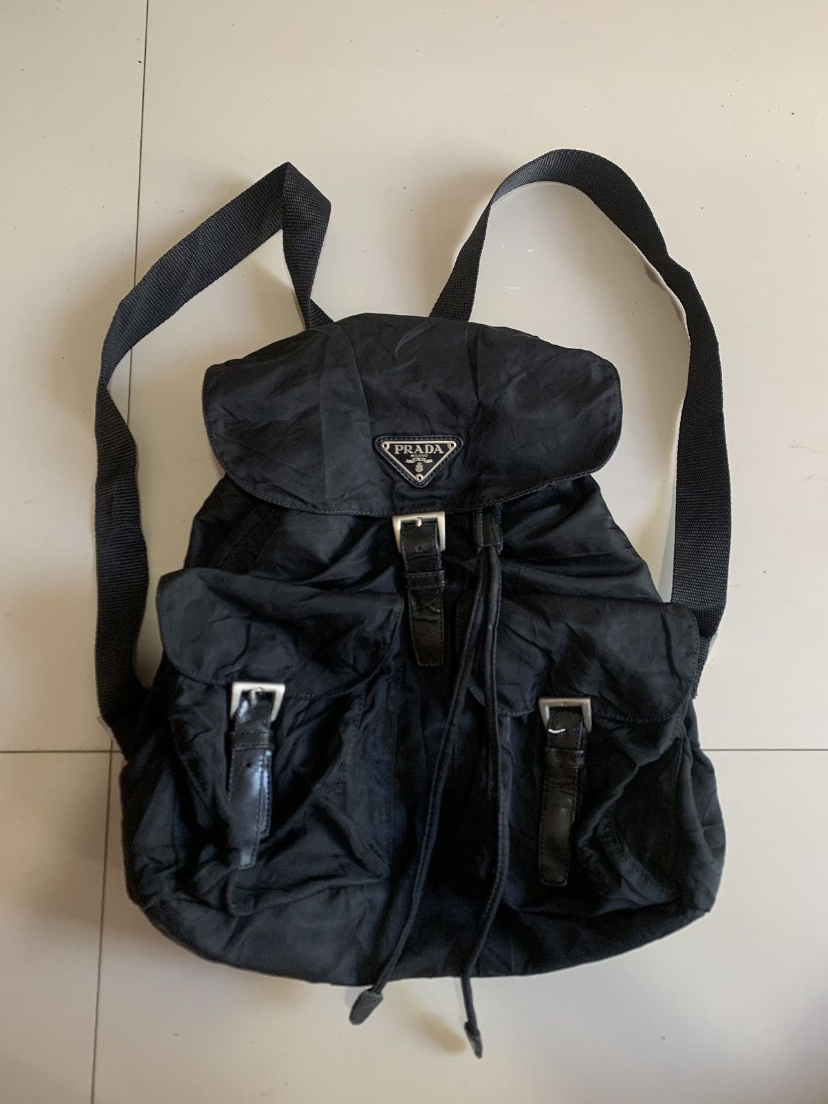 Prada Authentic Vintage Vela Nylon Mini Backpack