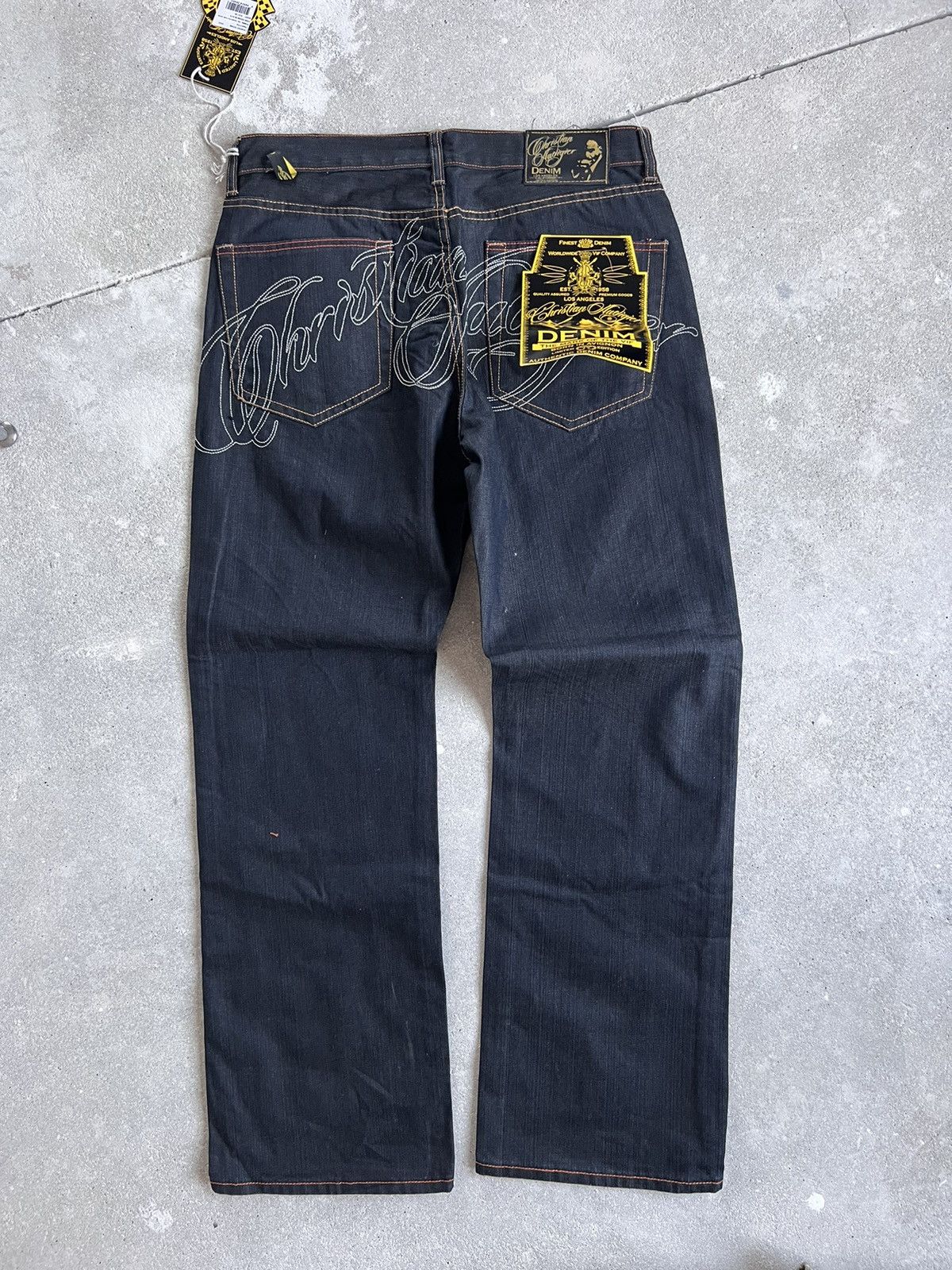 Christian Audigier New Christian Audigier Jeans Baggy Skate Fit Size US 36 / EU 52 - 6 Thumbnail