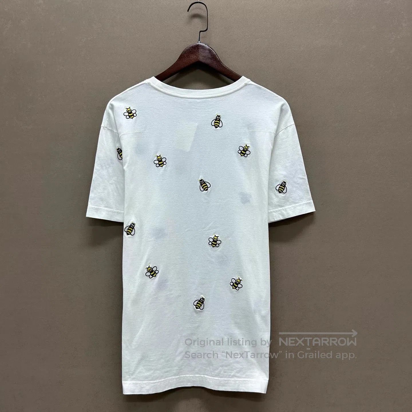 Dior White Short Sleeve Bee Print T. Size US M / EU 48-50 / 2 - 2 Thumbnail