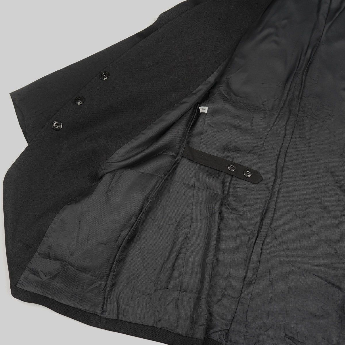 Ann Demeulemeester Ann Demeulemeester Wool Black Coat Jacket Kimono Vintage Size S / US 4 / IT 40 - 15 Thumbnail