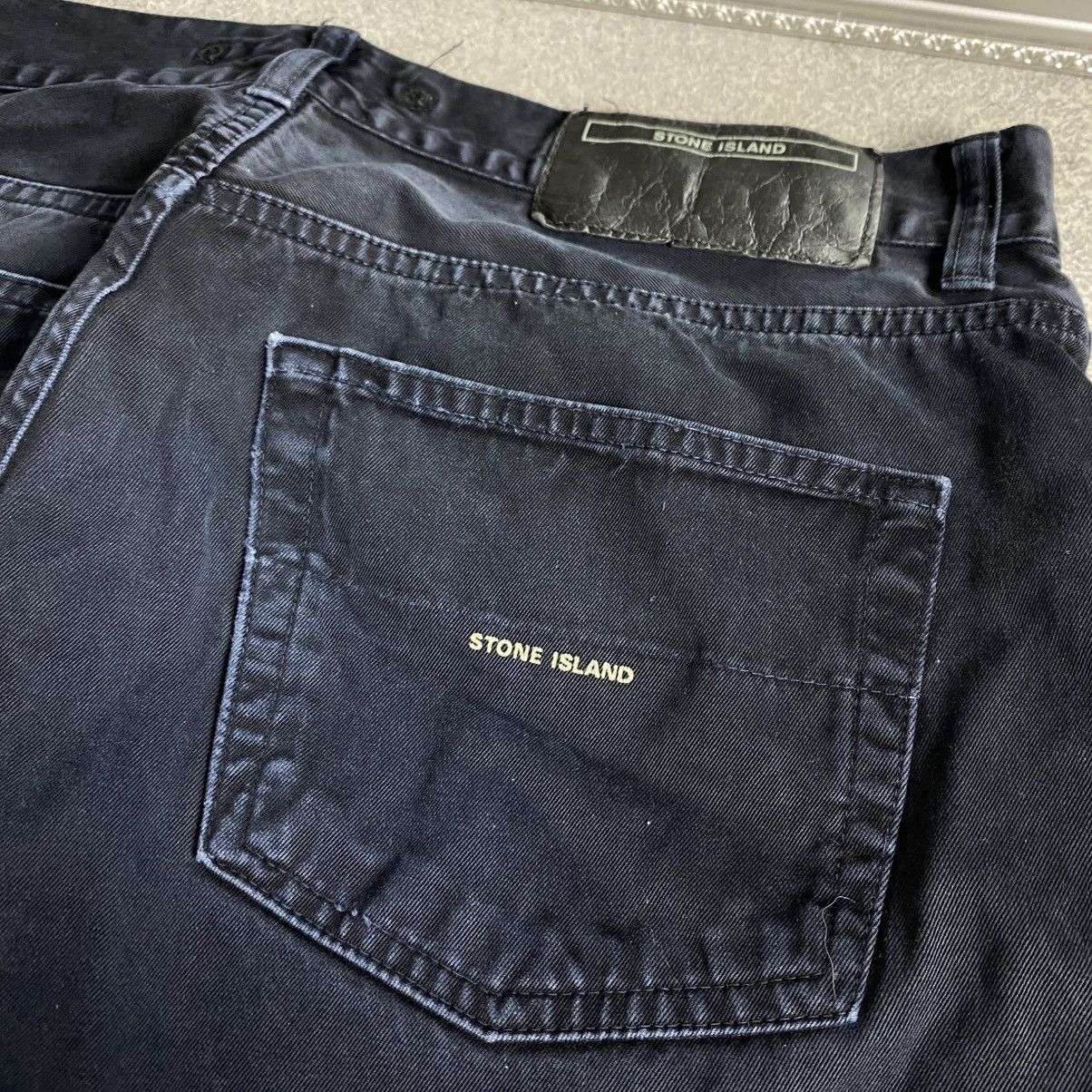 Stone Island Stone Island Jeans Black Pants Logo Faded Size US 36 / EU 52 - 4 Thumbnail