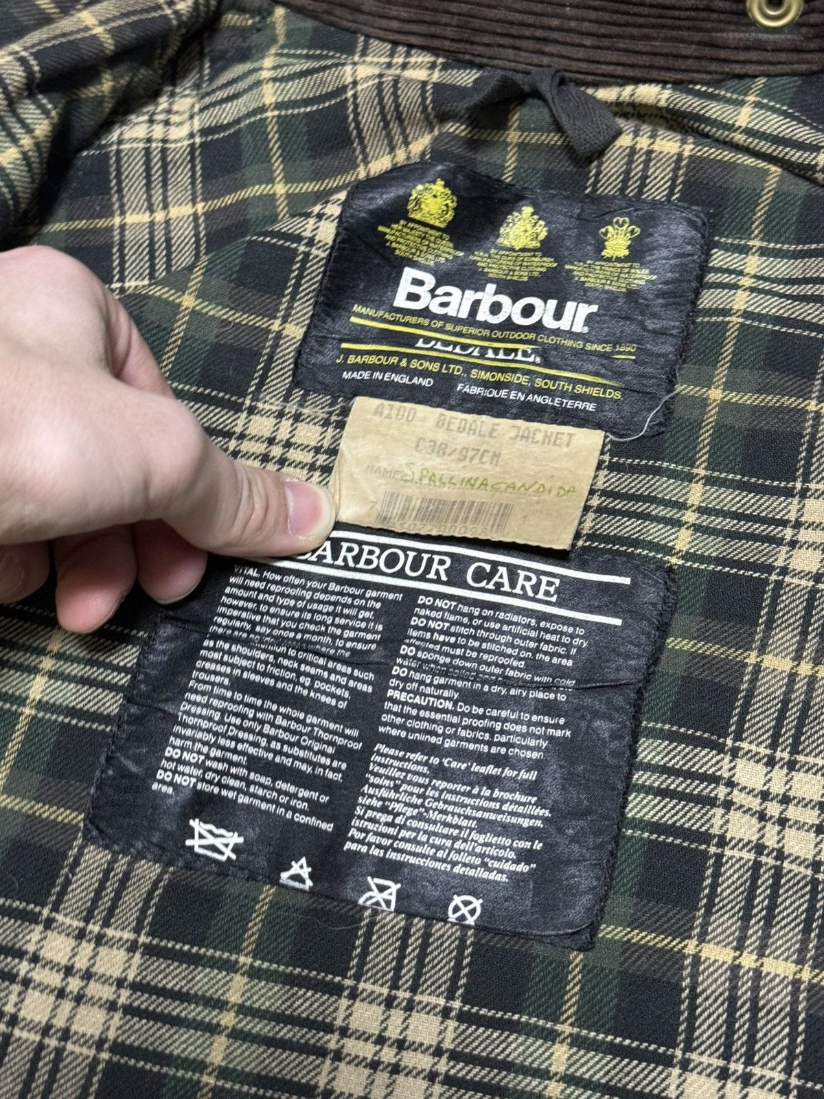 Barbour Barbour Bedale waxed zip jacket coat Size US S / EU 44-46 / 1 - 2 Thumbnail