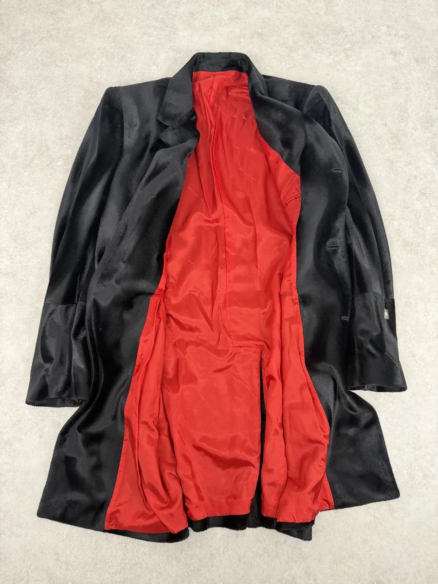 Versace 2000s Versace Faux Fur Black Imperial Trench Coat Size US M / EU 48-50 / 2 - 7 Thumbnail