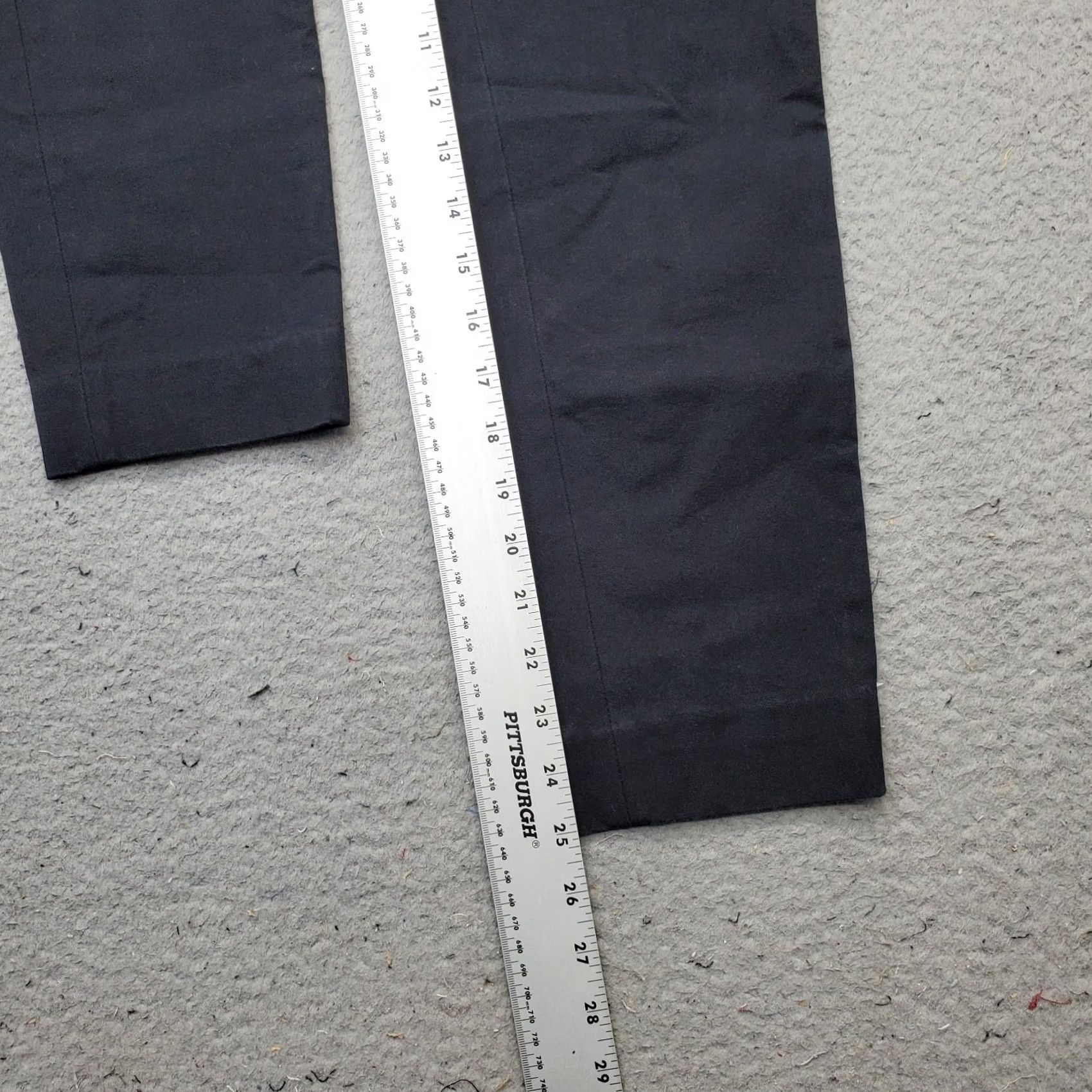 Everlane Everlane Ankle Pants Womens Size 0 Black Business Stretch Side Zip Straight Leg Size 25" / US 0 / IT 36 - 4 Thumbnail