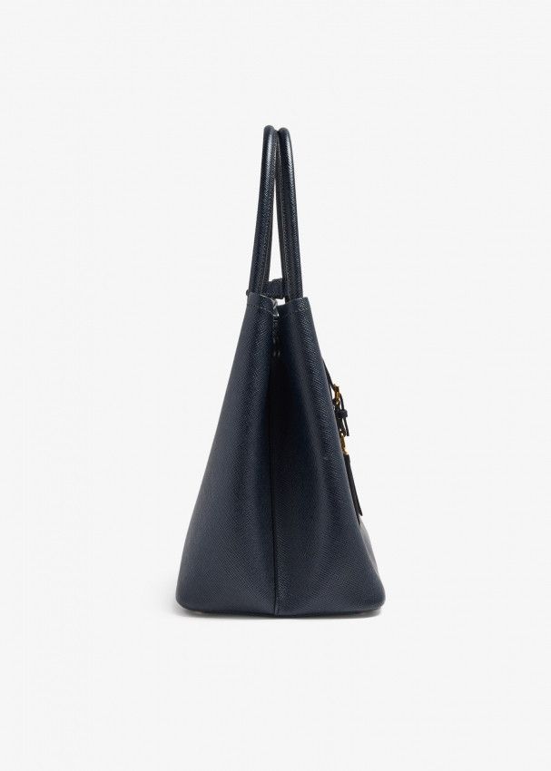 Prada o1tko10125 Size: OS / Double Saffiano Leather Bag in Black Size ONE SIZE - 4 Thumbnail