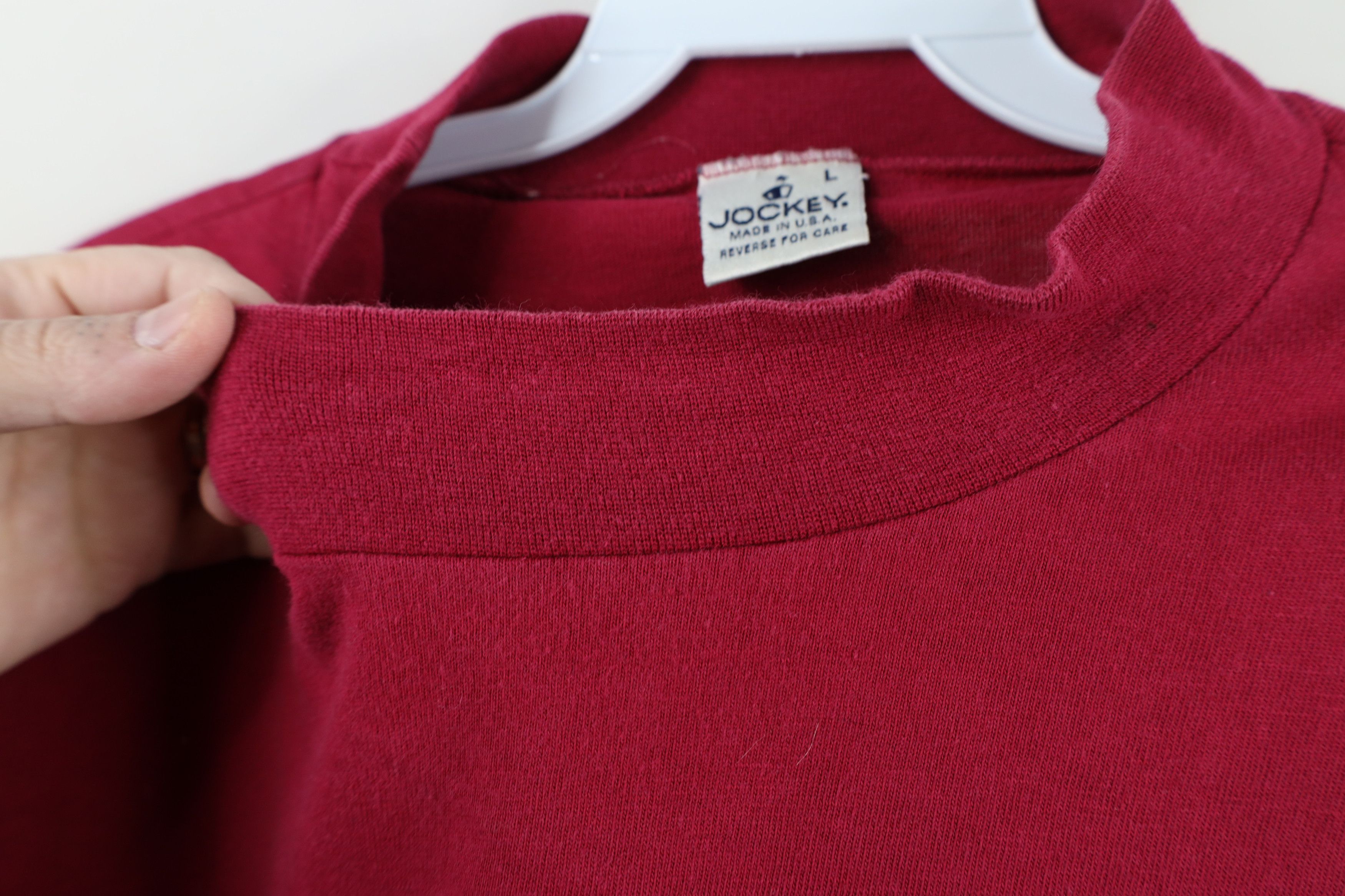 Vintage Vintage 90s Streetwear Mock Neck Long Sleeve T-Shirt USA Size US L / EU 52-54 / 3 - 5 Thumbnail