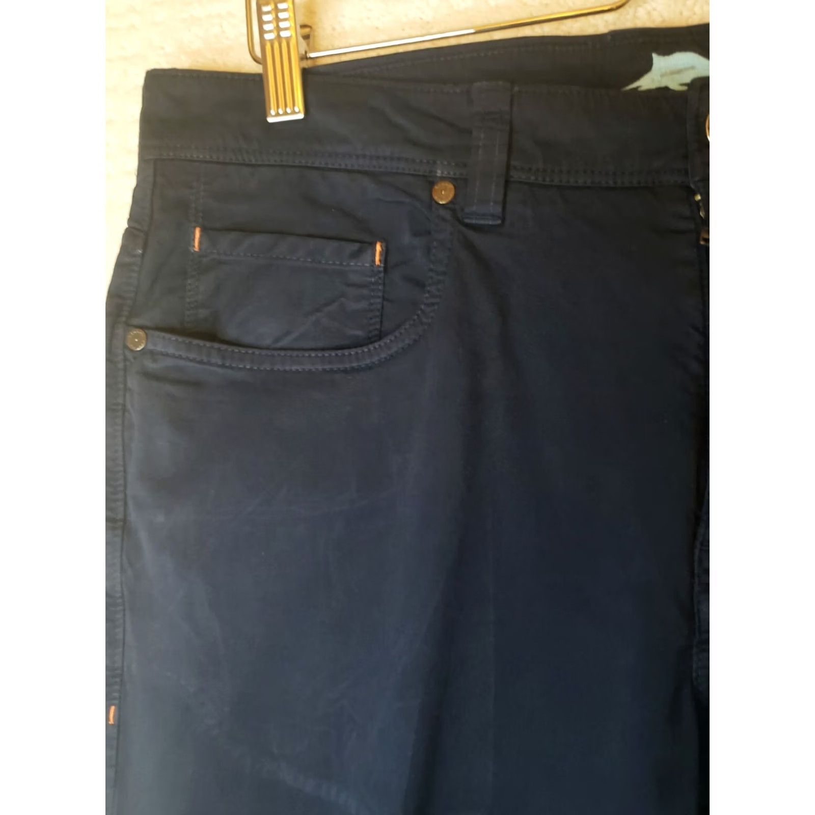 Tommy Bahama Tommy Bahama Pants Mens 35x32 Blue Flat Front Pima Cotton Relaxed Casual Size US 35 - 6 Thumbnail