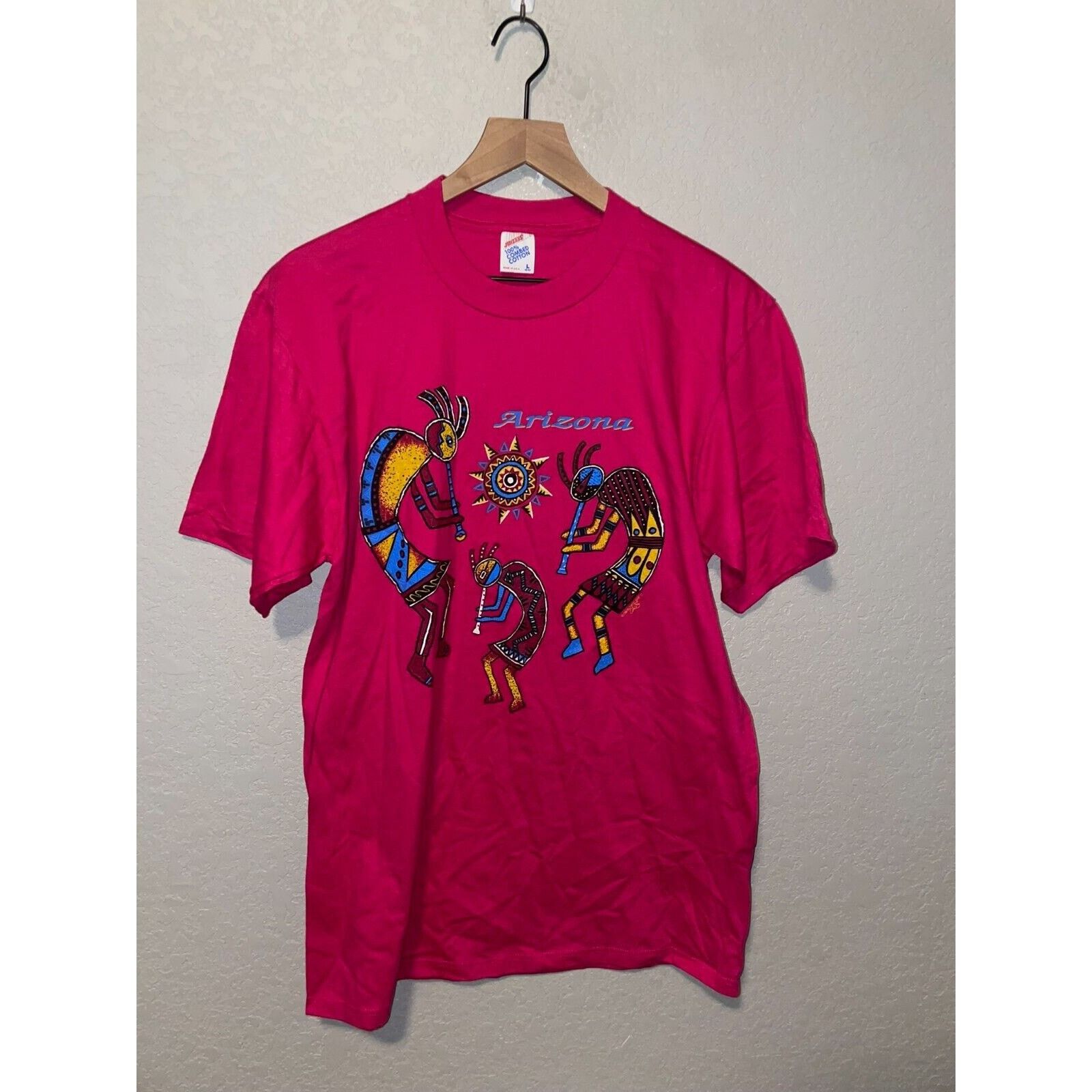 Jerzees Vintage Arizona Aboriginal Shirt Native American Tee 90s VTG Size US L / EU 52-54 / 3 - 1 Thumbnail