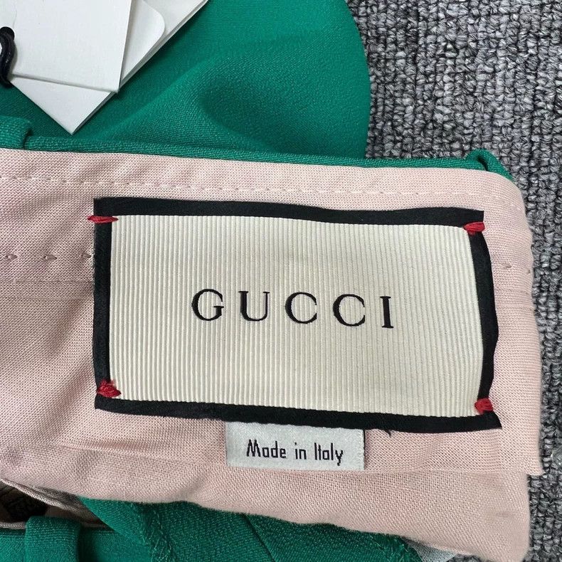 Gucci Gucci Side red and green striped wide-leg suit pants 2504-N Size 25" / US 0 / IT 36 - 4 Thumbnail