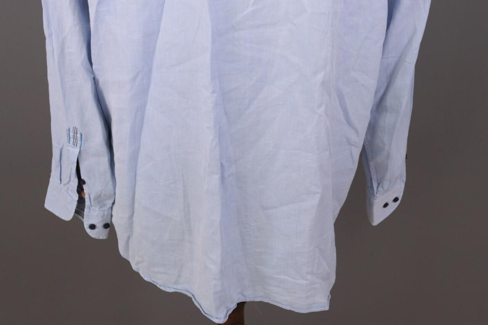 Etro Etro Milano Blue Formal Oxford Dress Shirt 44 Size US M / EU 48-50 / 2 - 11 Thumbnail