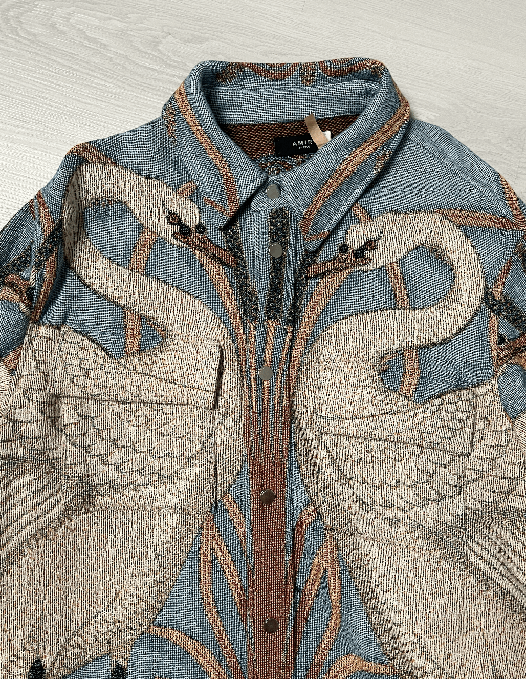 Amiri Amiri Swan Tapestry Jacket Size US XL / EU 56 / 4 - 2 Thumbnail