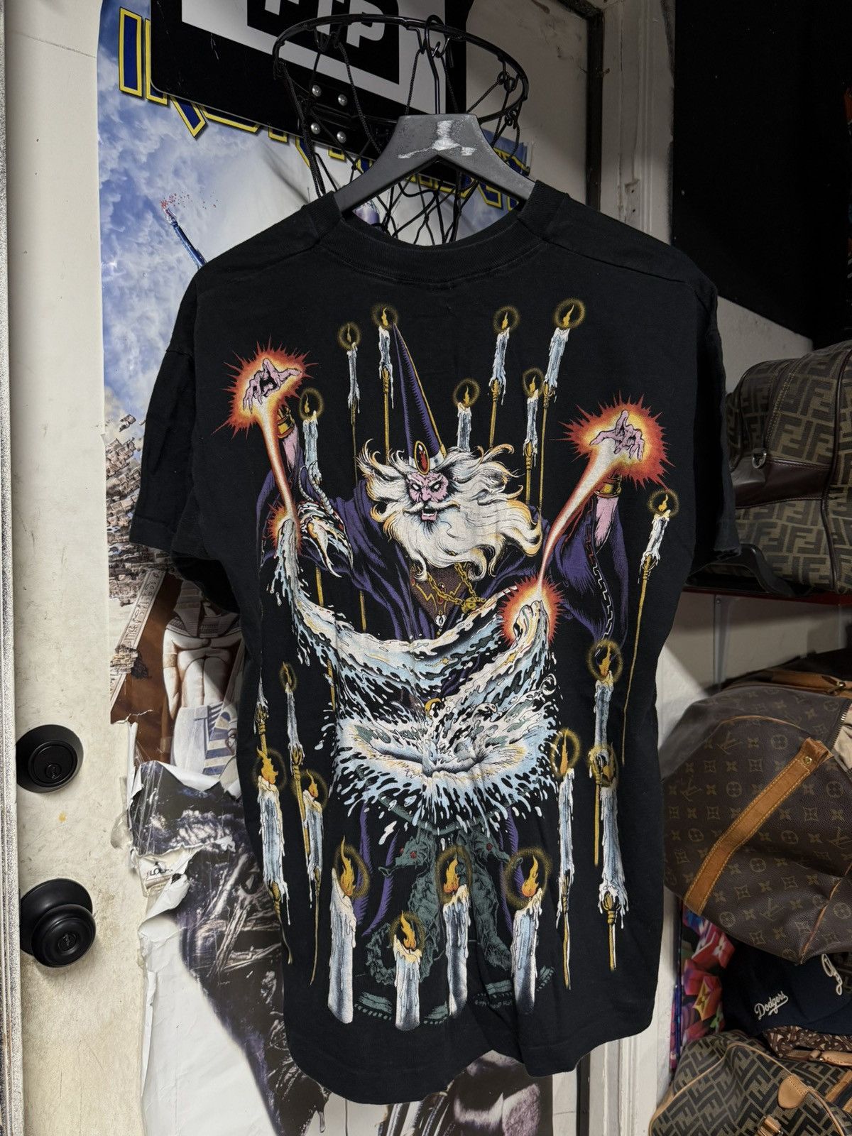 Vintage Vintage 1994 Liquid Blue Wizard AOP T-Shirt Rare XLarge Size US XL / EU 56 / 4 - 2 Thumbnail