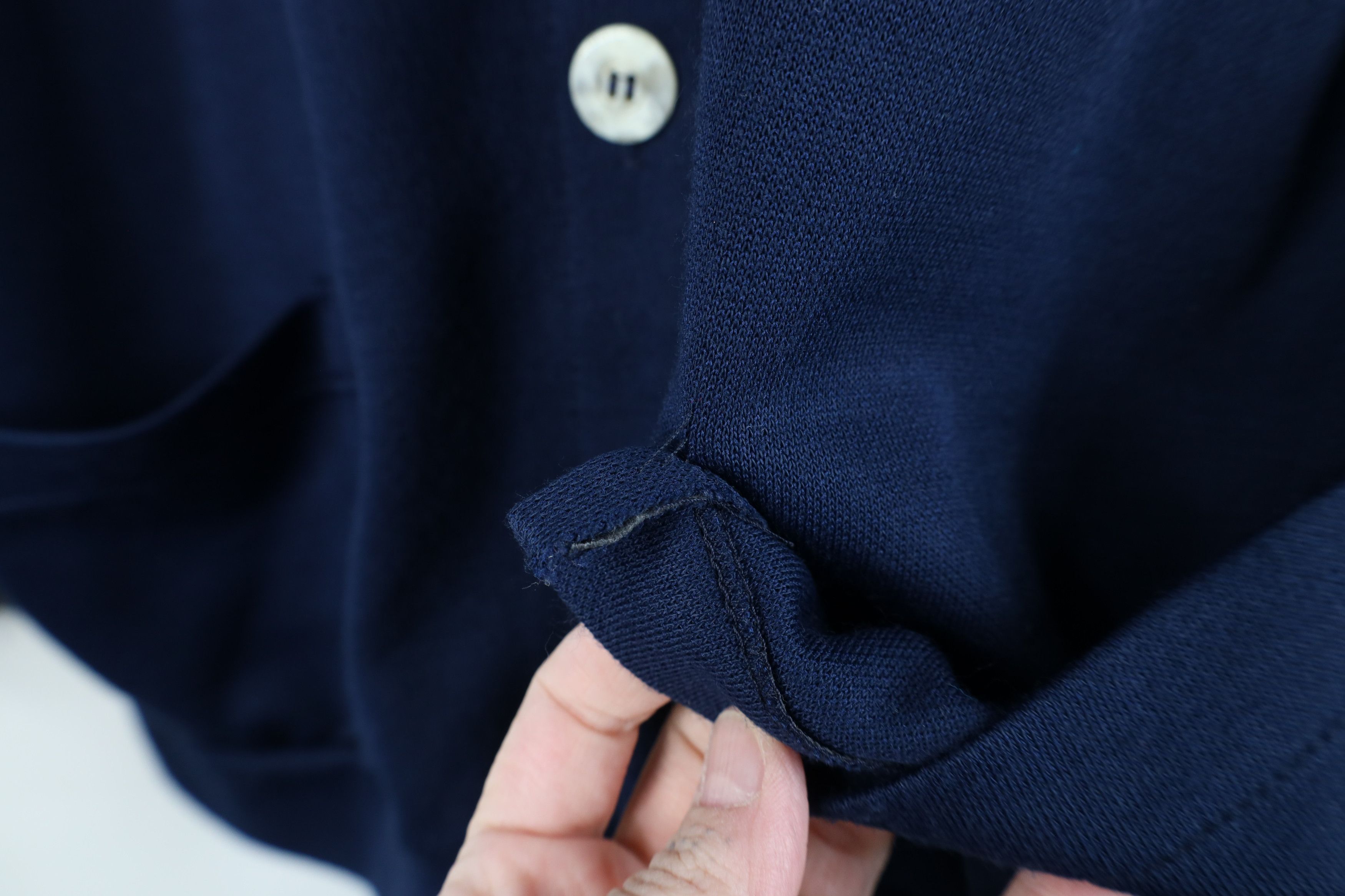 Vintage Vintage 70s Streetwear Pocket Cardigan Sweater Navy Blue USA Size XL / US 12-14 / IT 48-50 - 6 Thumbnail