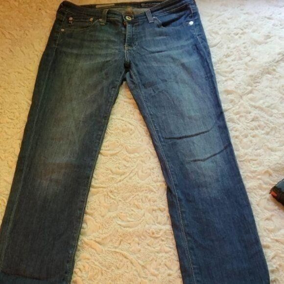 AG Adriano Goldschmied AG Adriano Goldschmied The Stevie Crop Sz 27R Slim Straight Size 27" / US 4 / IT 40 - 1 Thumbnail