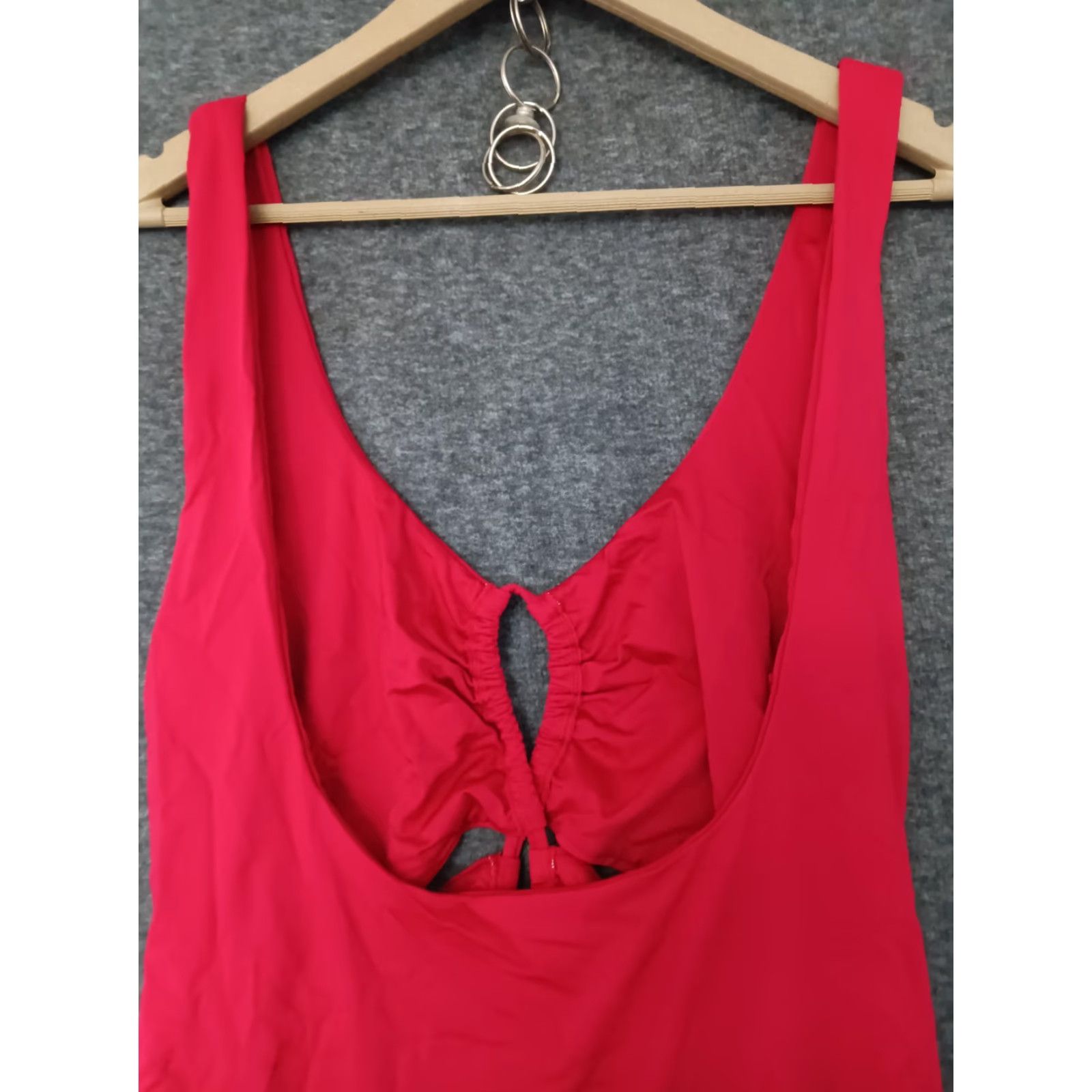 Triangl Toluca Berry One Piece Swimsuit 4XL Triangle Waist Wrap Open Tummy Nylon Spandex Solid Women Beach Swimwear Size ONE SIZE - 7 Thumbnail