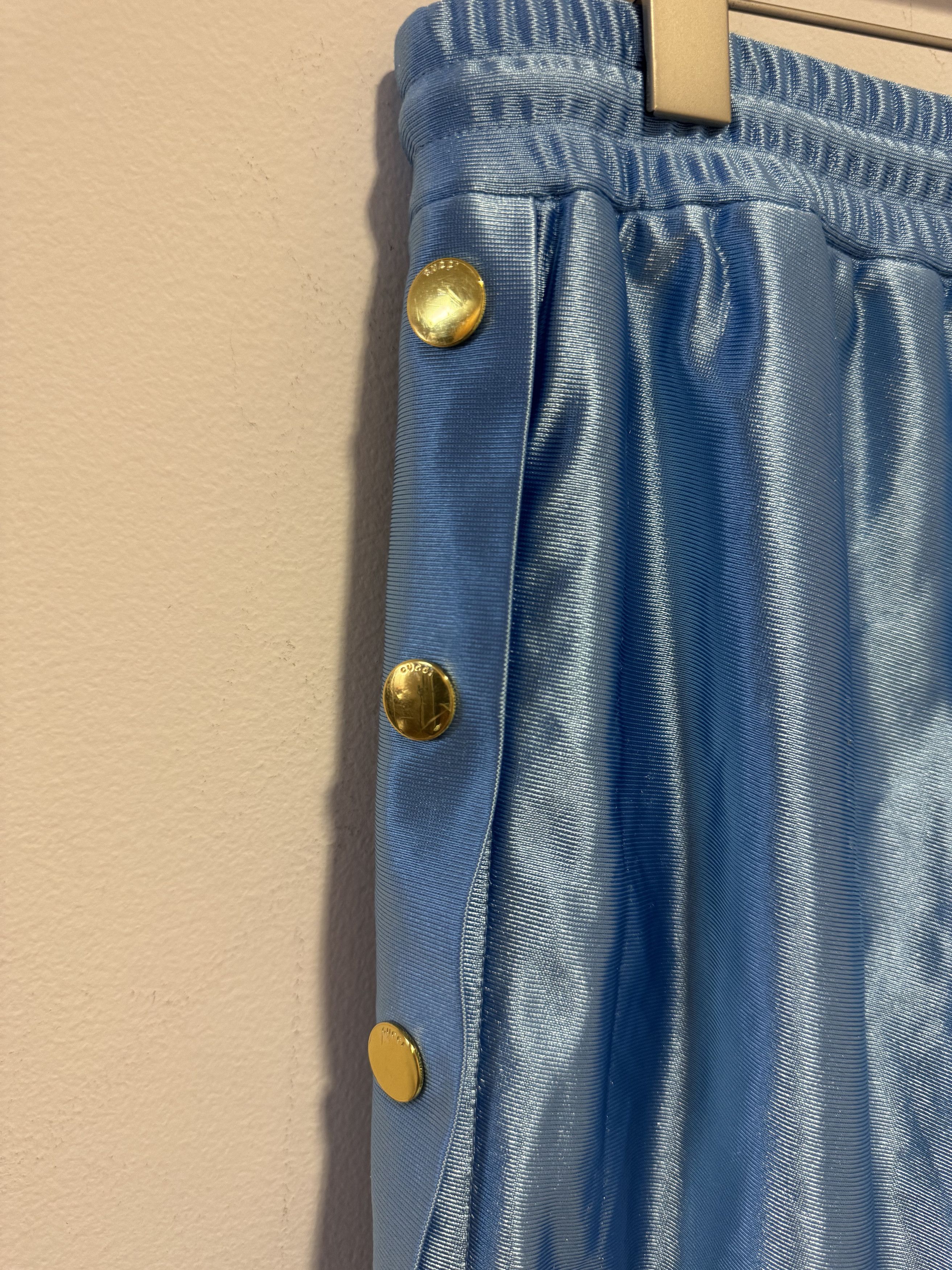 Gucci Gucci Tapered Webbing-Trimmed Satin-Jersey Track Pants Size US 34 / EU 50 - 7 Thumbnail