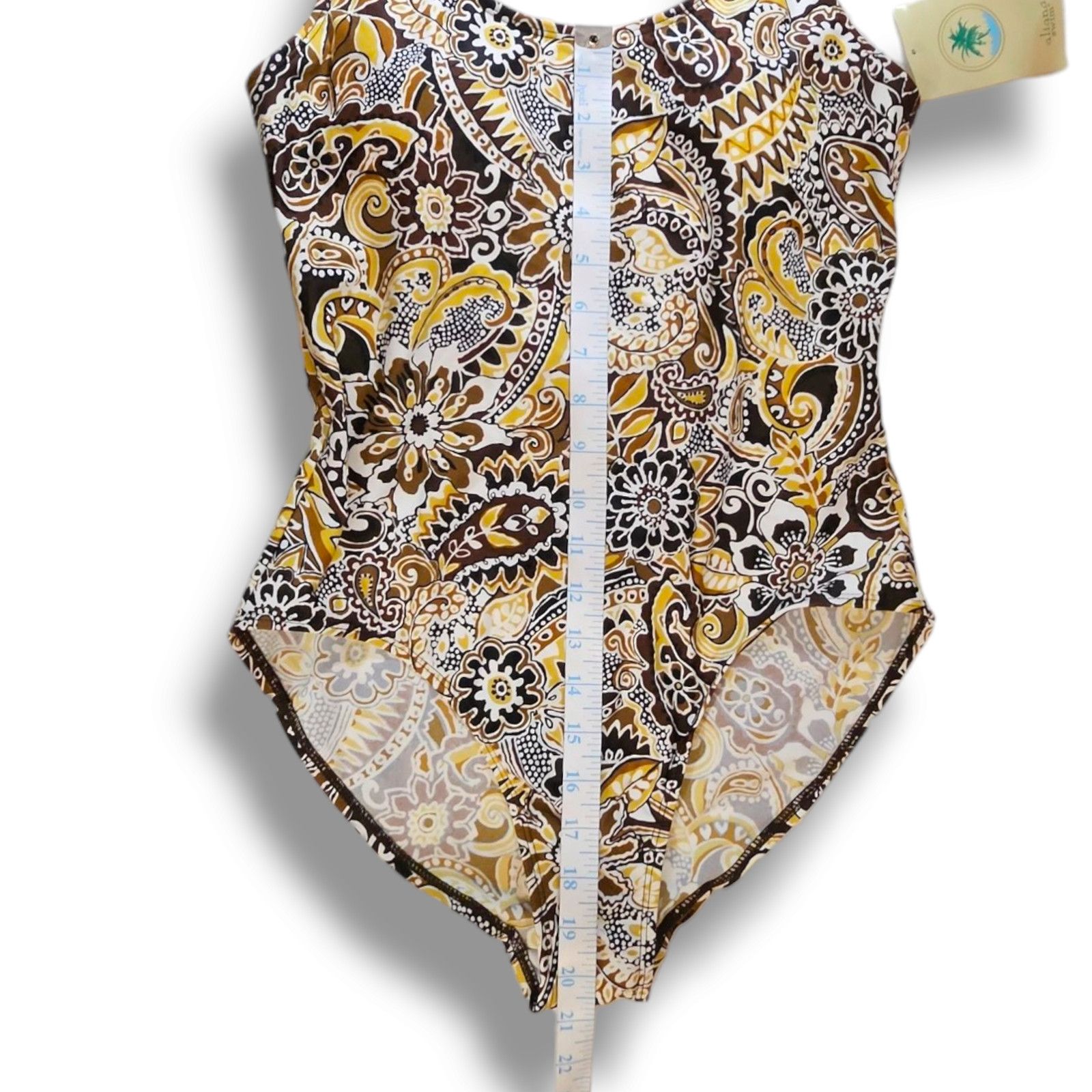 Other NWT Aliana Swim Tank Style Paisley One Piece Swimsuit Sz. 14 Size XL / US 12-14 / IT 48-50 - 7 Thumbnail