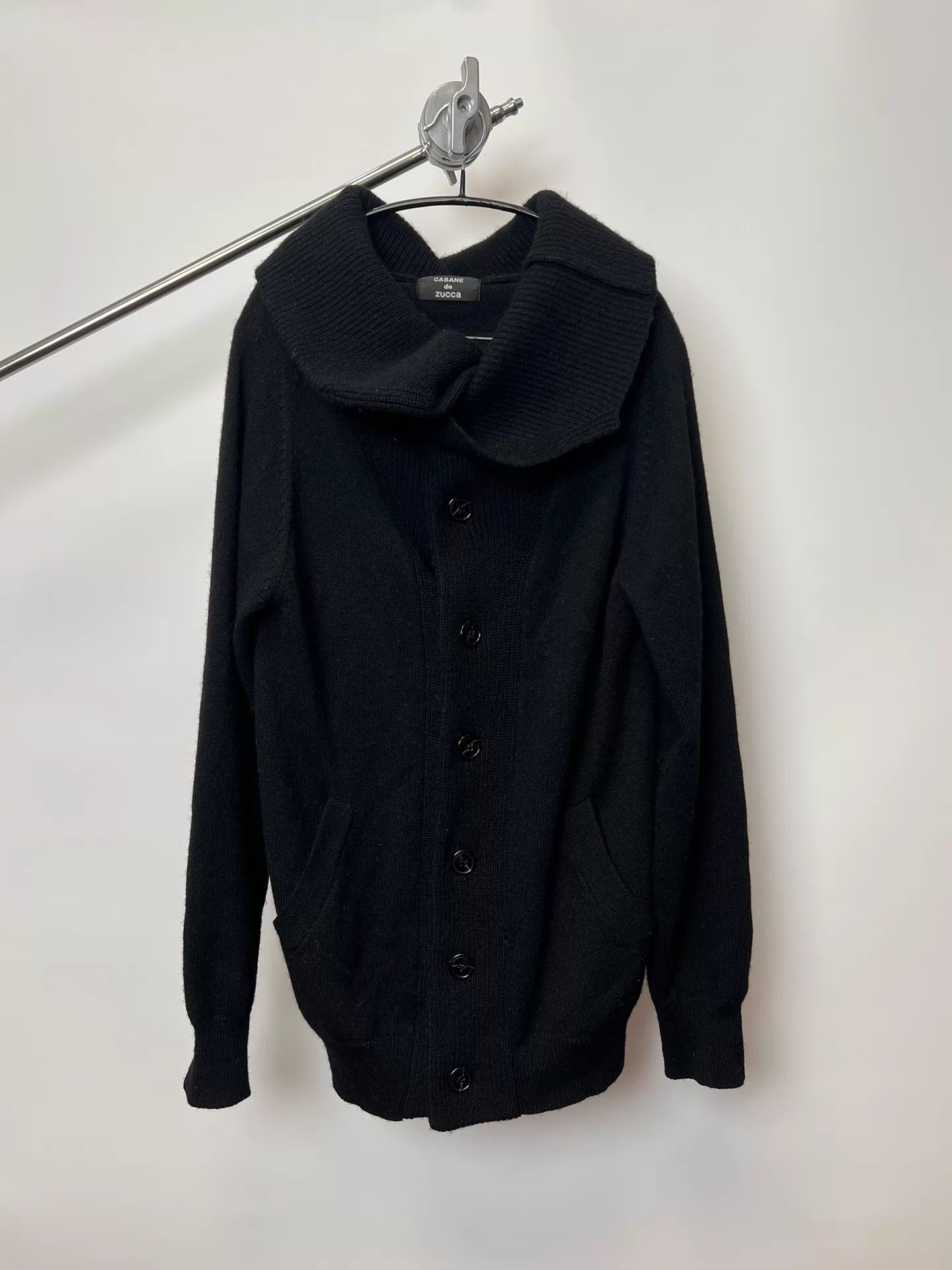 CABANE de ZUCCa Cabane de Zucca Vintage Wool Cardigan Stand/Lapels OversizeS Size S / US 4 / IT 40 - 1 Thumbnail