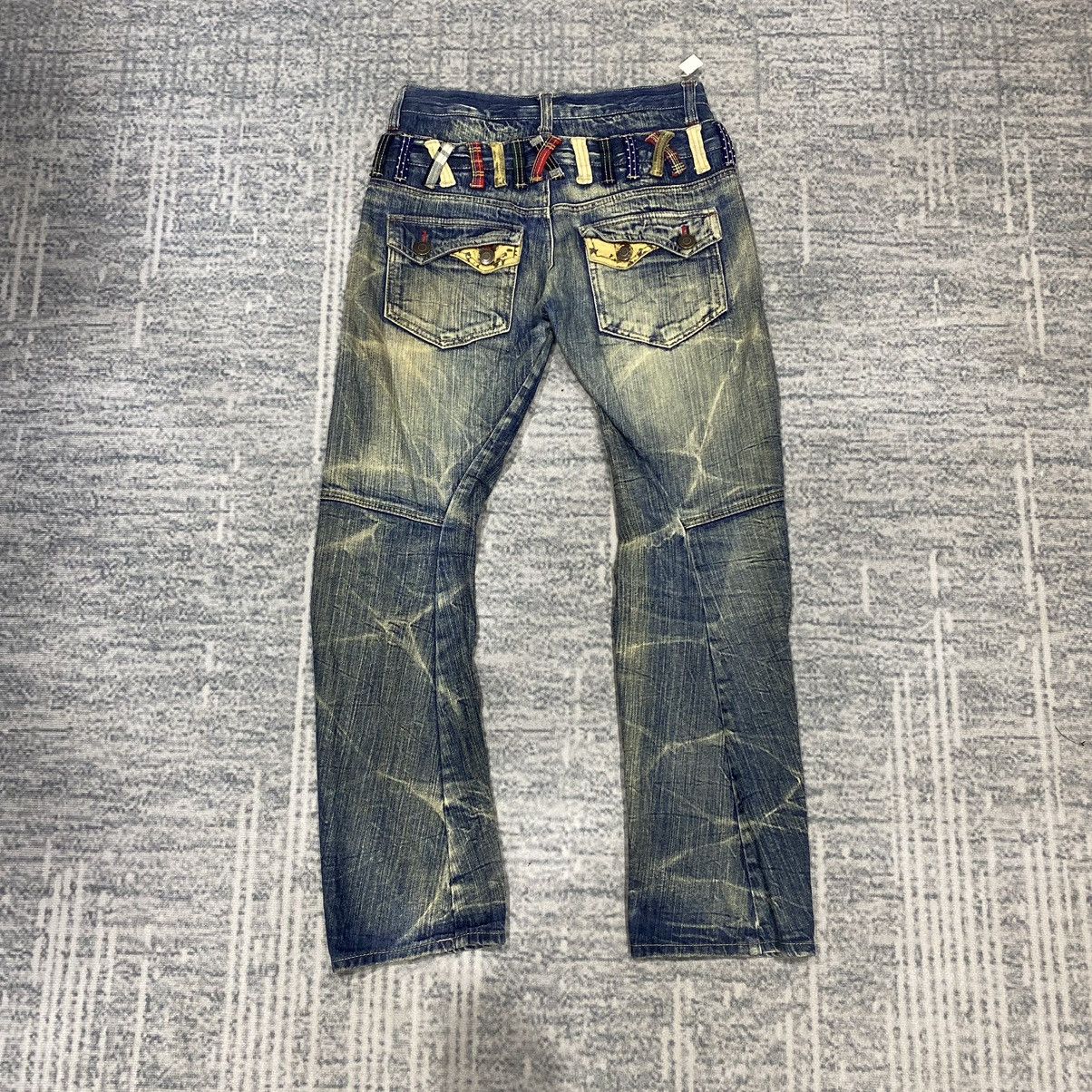If Six Was Nine Sick☠️ Hysteric Style Double Waist Acid Wash Jeans 80s Size US 30 / EU 46 - 2 Thumbnail