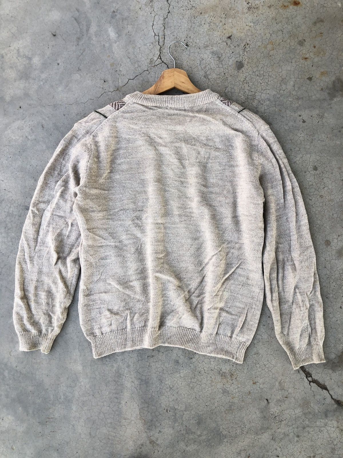 Aran Isles Knitwear 🔴Japanese Ex-Club Knitsweater Jumper/Memeri Free style Size US L / EU 52-54 / 3 - 10 Thumbnail