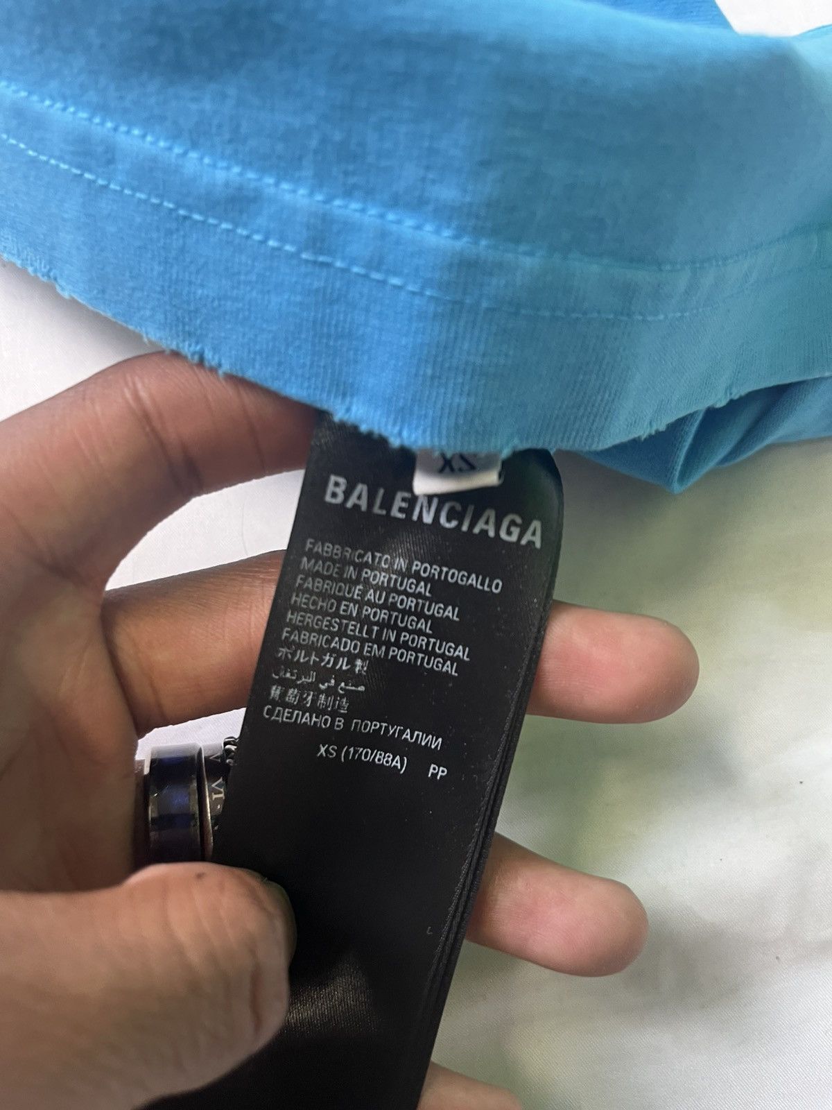 Balenciaga Balenciaga Political Campaign Logo Light Blue T-Shirt Size US XS / EU 42 / 0 - 5 Thumbnail