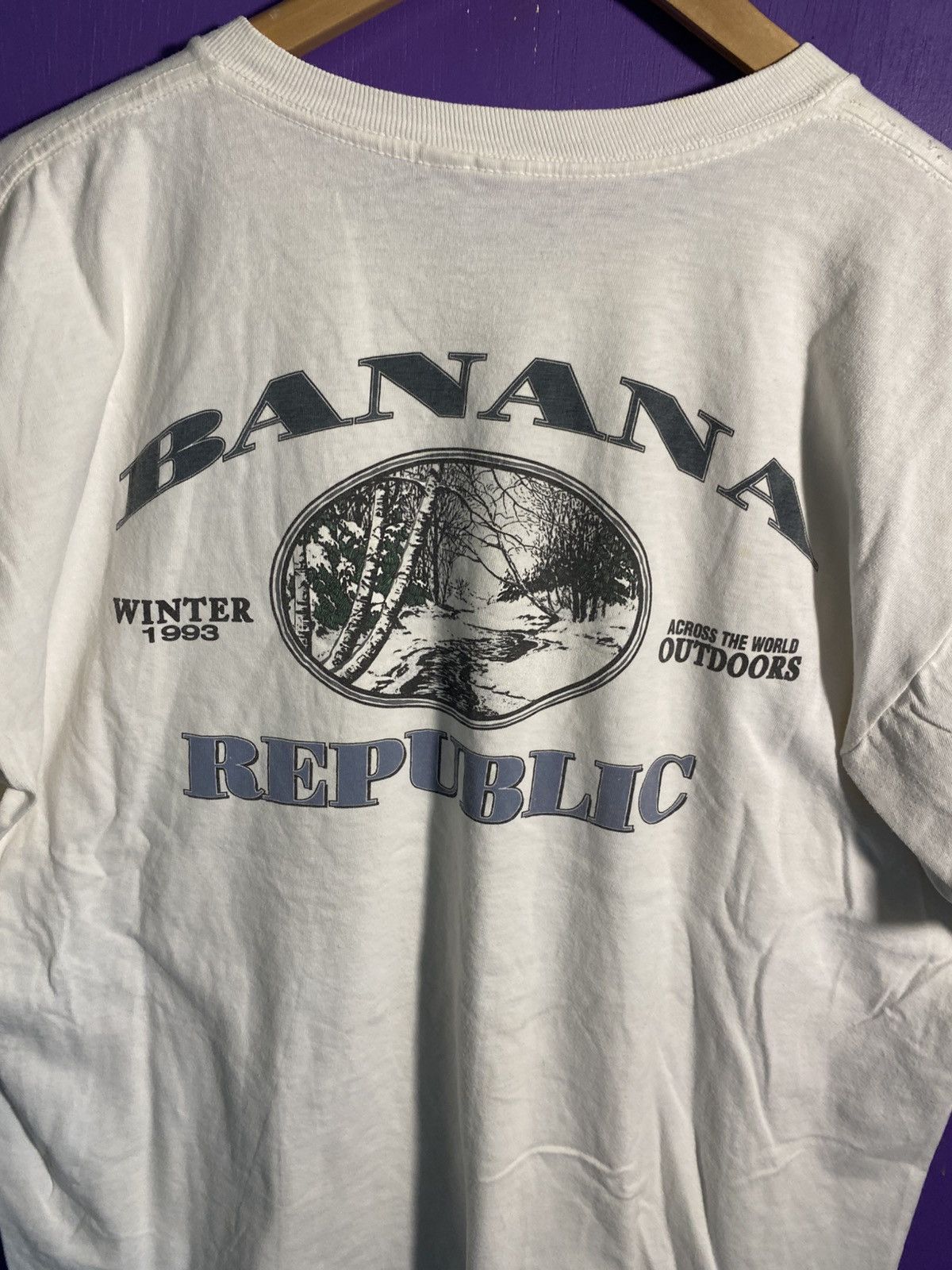 Banana Republic Vintage 80s Banana Republic pocket tee Size US XL / EU 56 / 4 - 3 Thumbnail