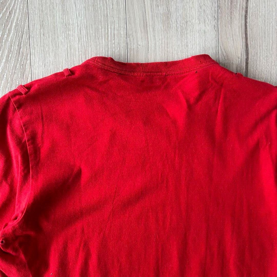 Number (N)ine NUMBER (N)INE Guns Short Sleeve T-shirt Heart Cross Red L Size US L / EU 52-54 / 3 - 6 Thumbnail