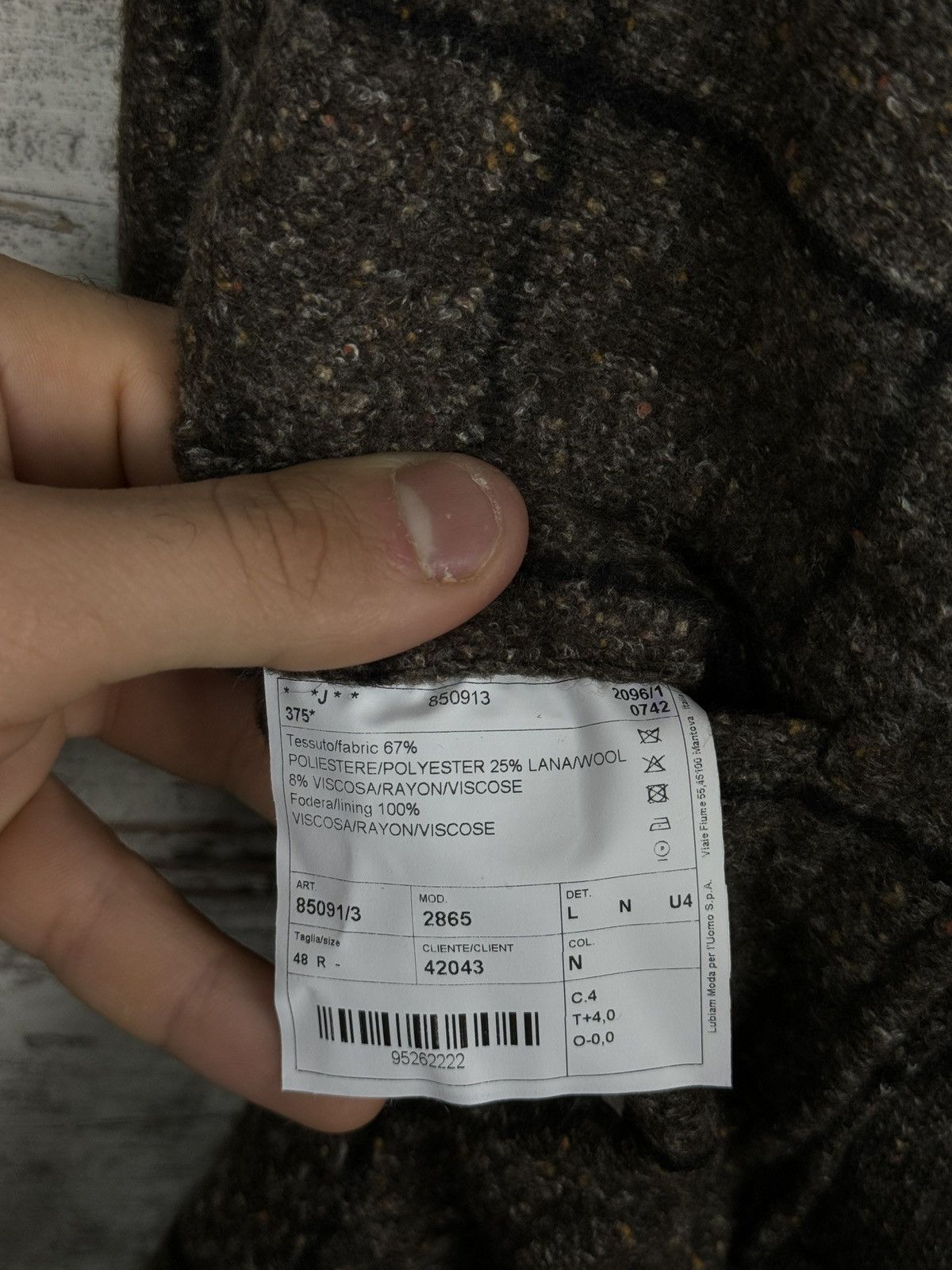 L.B.M. 1911 Mens L.b.m. 1911 Sport Giacca blazer jacket brown wool Size US S / EU 44-46 / 1 - 15 Thumbnail