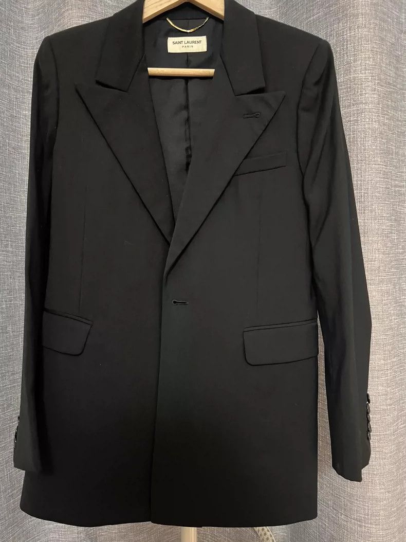 Yves Saint Laurent black tailored blazer from Saint Laurent Size US M / EU 48-50 / 2 - 1 Thumbnail