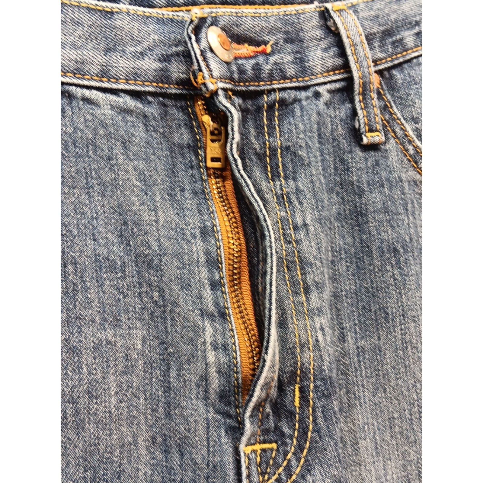 Denime Cinch Men's Jeans 38x36 Blue Denim White Label Straight Medium Wash Western Size US 38 / EU 54 - 5 Thumbnail