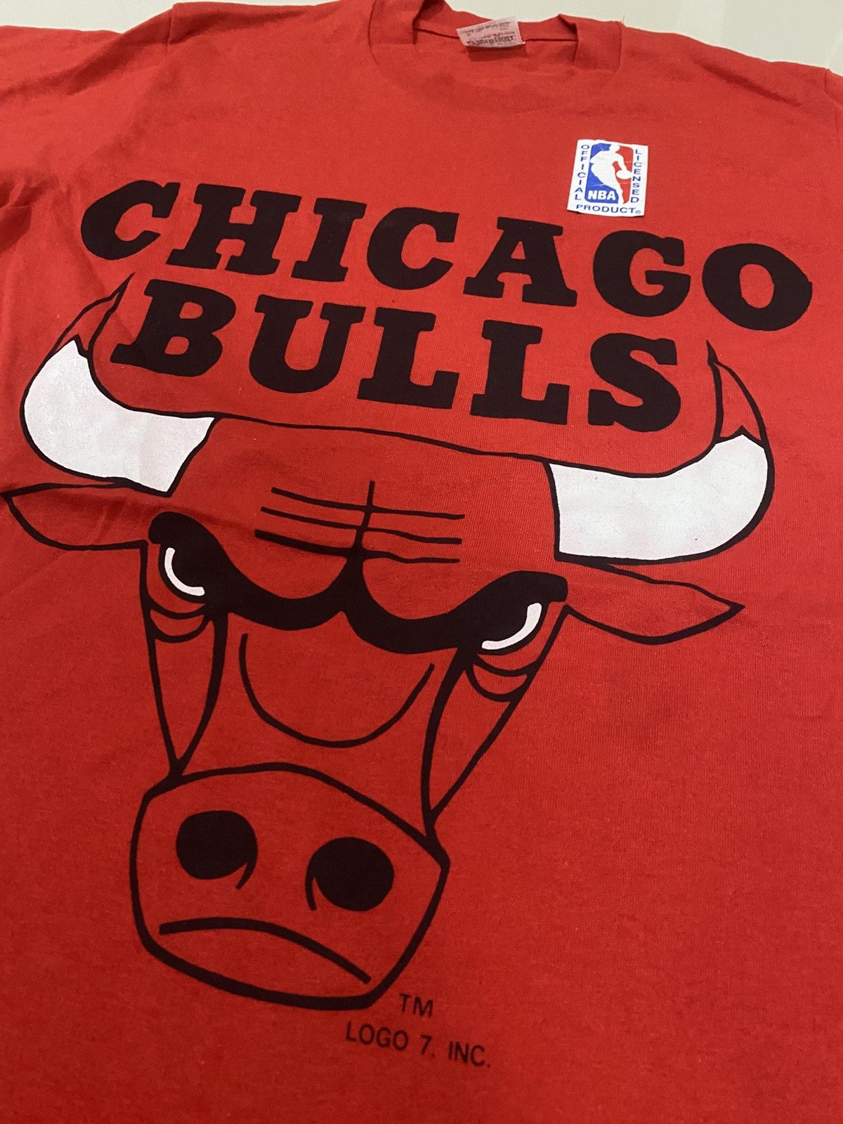 NBA × Vintage VTG NOS 90s CHICAGO BULLS STEDMAN TSHIRT Size US M / EU 48-50 / 2 - 3 Thumbnail