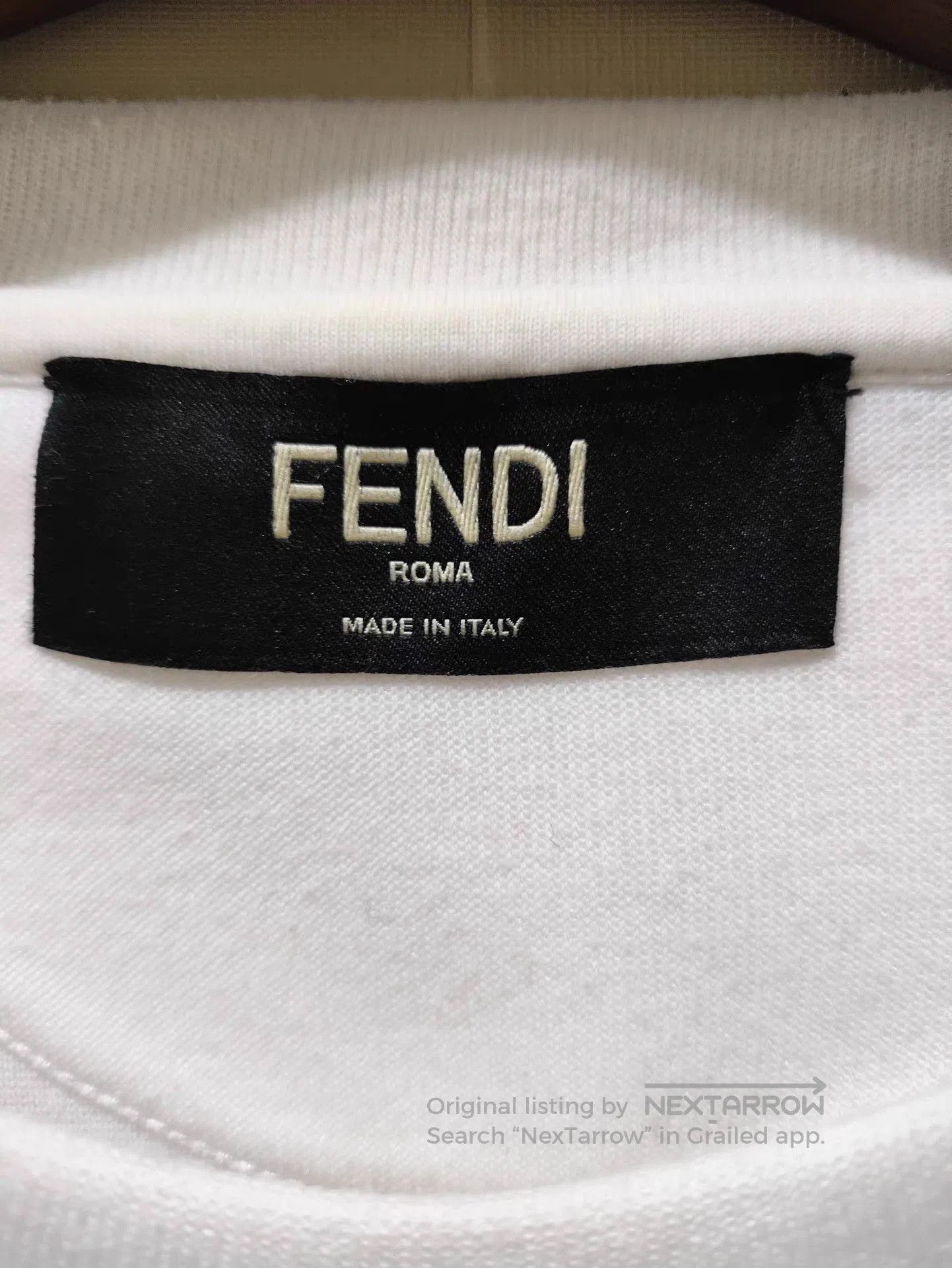 Fendi White Long Sleeve Sweatshirt with Graphic Stripe. Size US XS / EU 42 / 0 - 3 Thumbnail