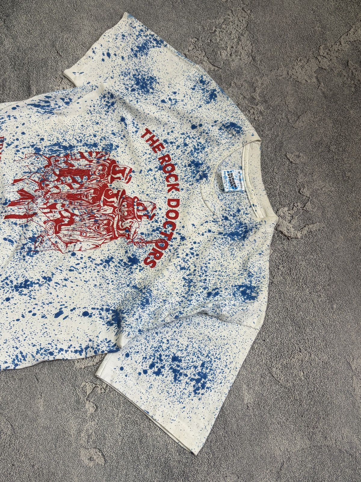 Vintage Vtg 90s Screen Stars The Rock Doctors Splatter T-Shirt M Size US M / EU 48-50 / 2 - 5 Thumbnail