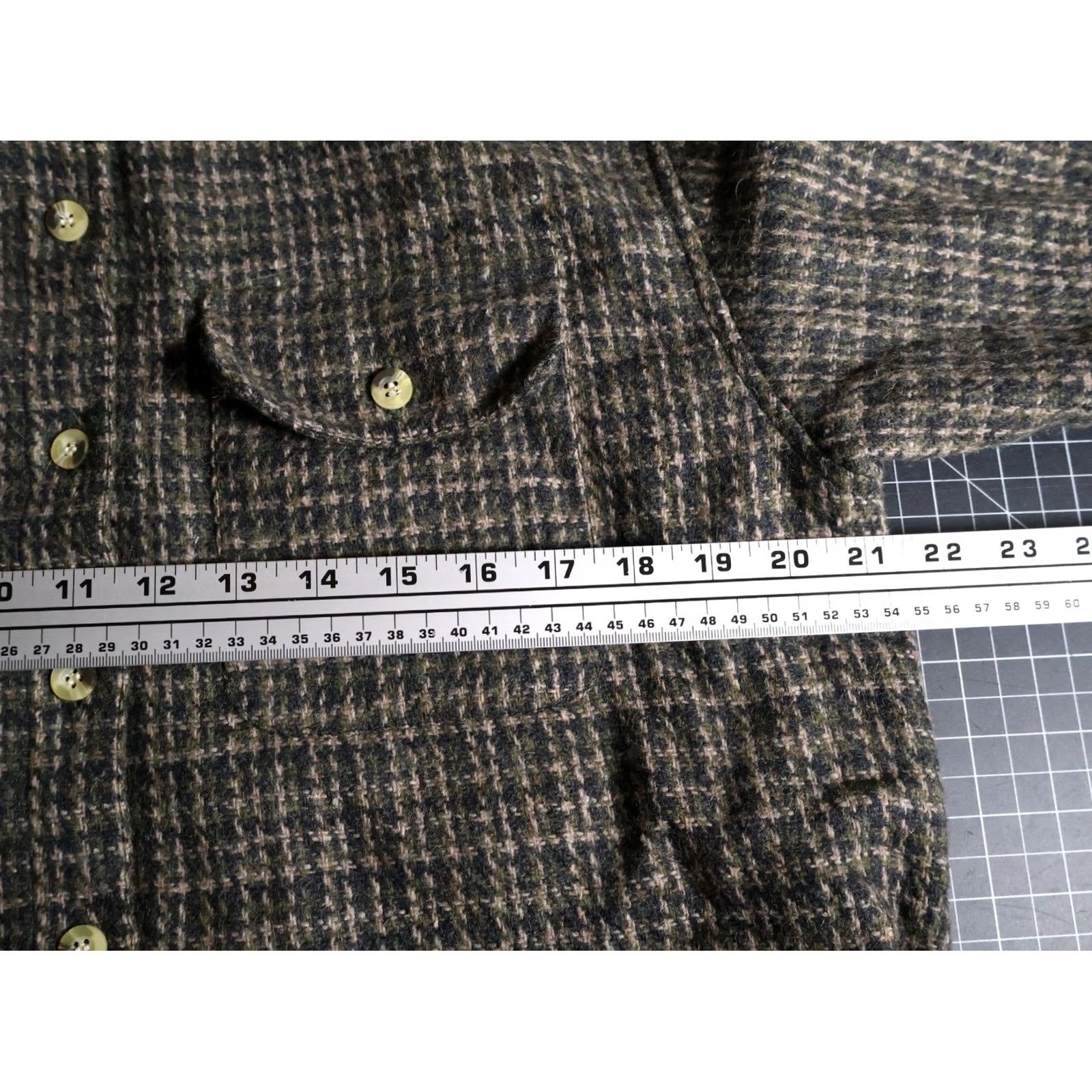 Vintage VINTAGE Overdrive Shirt Jacket Women's M Green Plaid Wool Lined 90s Grunge Shacketбур Size M / US 6-8 / IT 42-44 - 5 Thumbnail