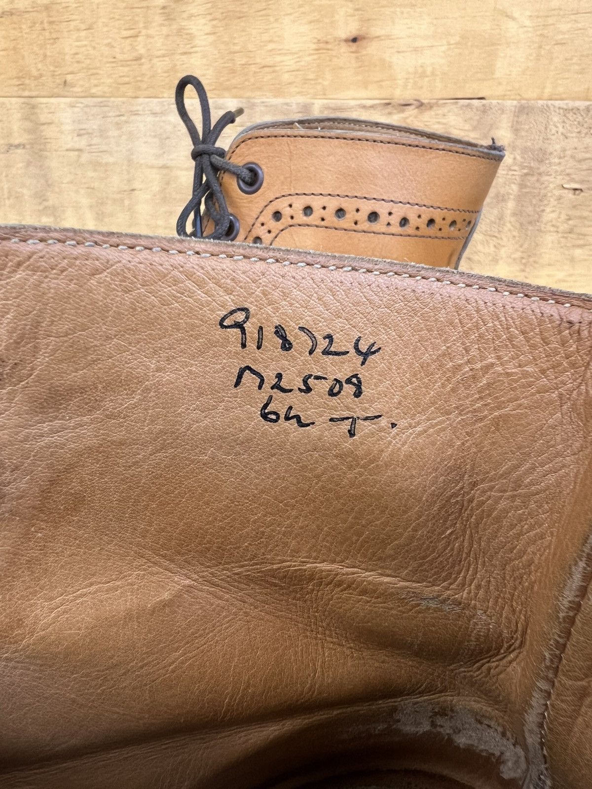 Tricker's VTG Trickers England Men's leather Boots Size US 7.5 / EU 40-41 - 16 Thumbnail
