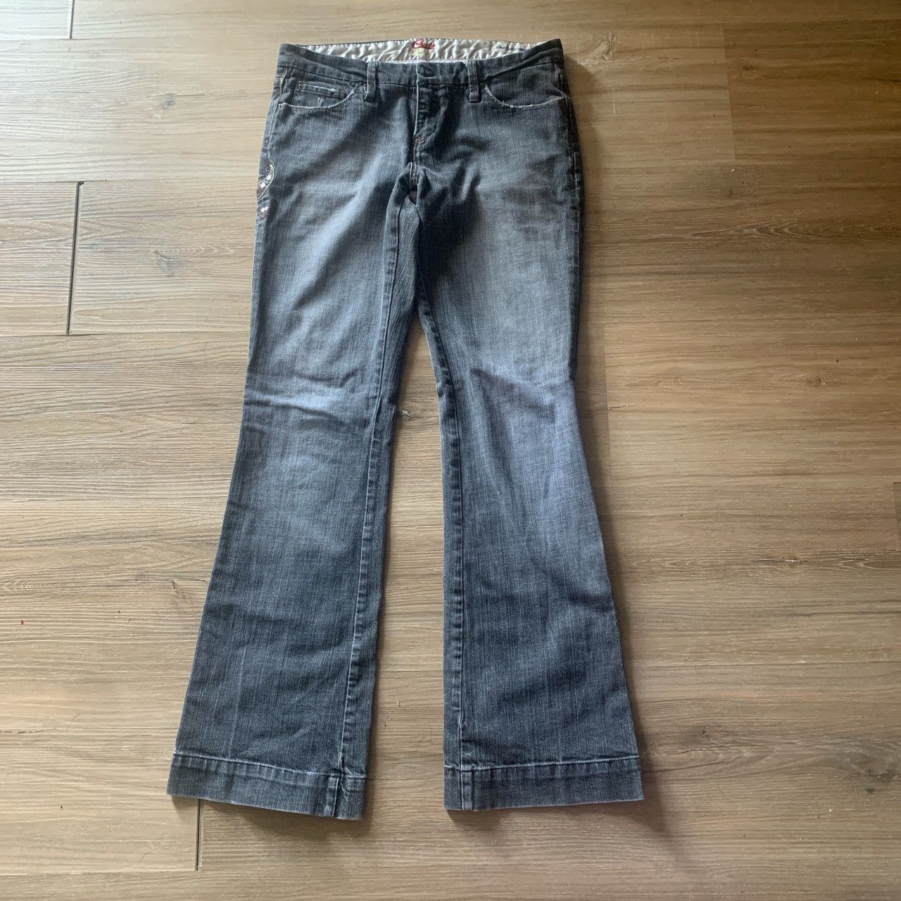 Vintage Low rise bell bottom Blue Cult jeans Size 30" / US 8 / IT 44 - 1 Thumbnail