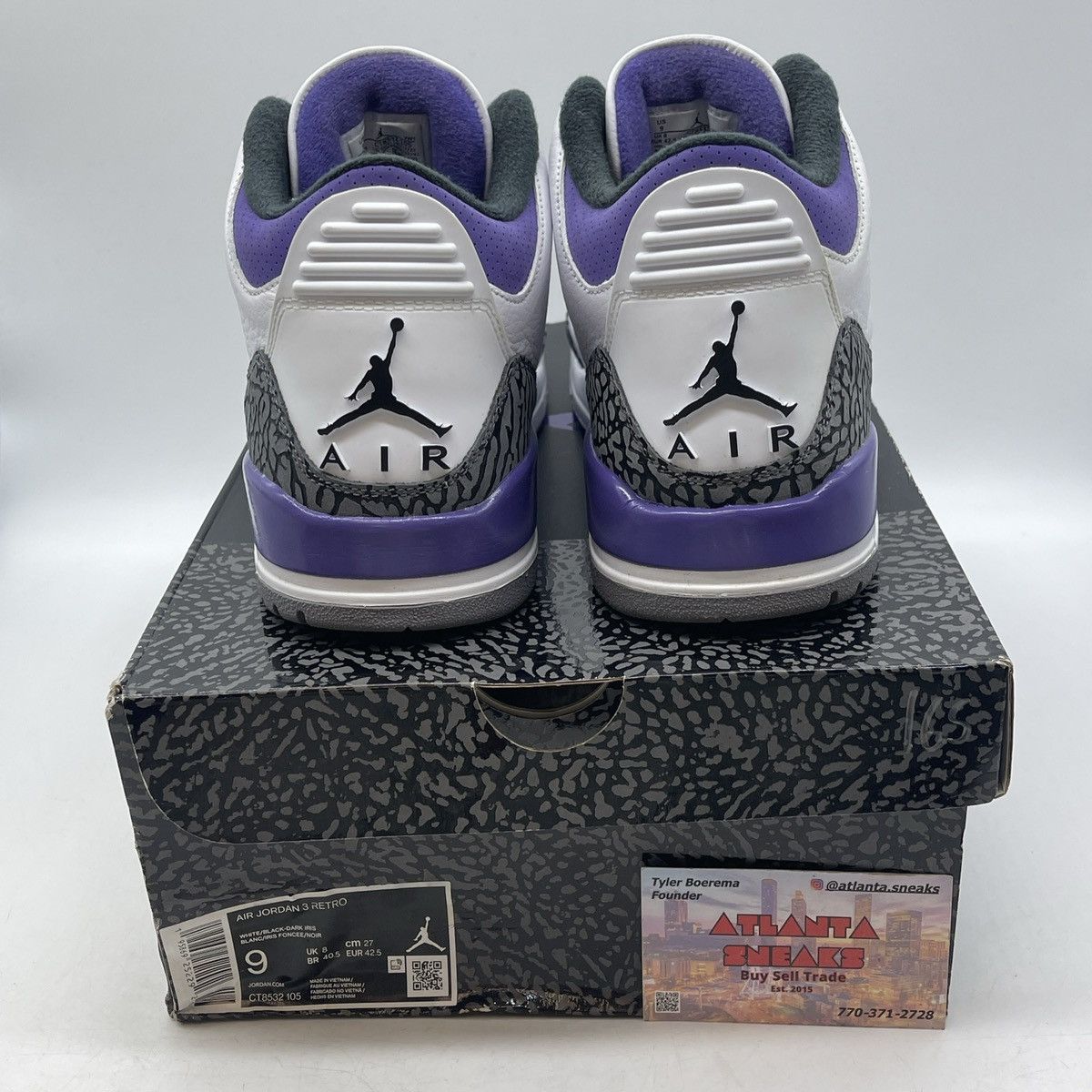 Jordan Brand Air Jordan 3 dark iris Size US 9 / EU 42 - 3 Thumbnail