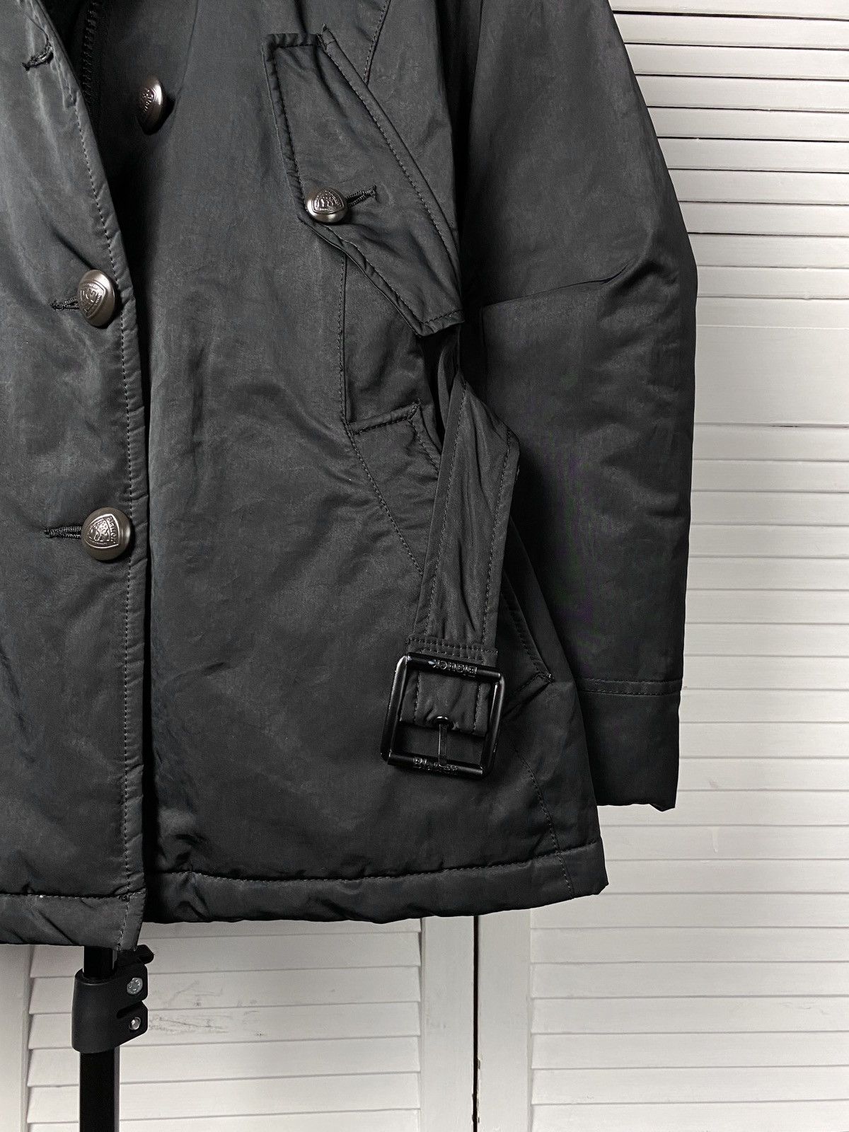 Eddie Bauer × Vintage Vintage Blauer USA Double Breasted Cropped Nylon Jacket Size L / US 10 / IT 46 - 10 Thumbnail