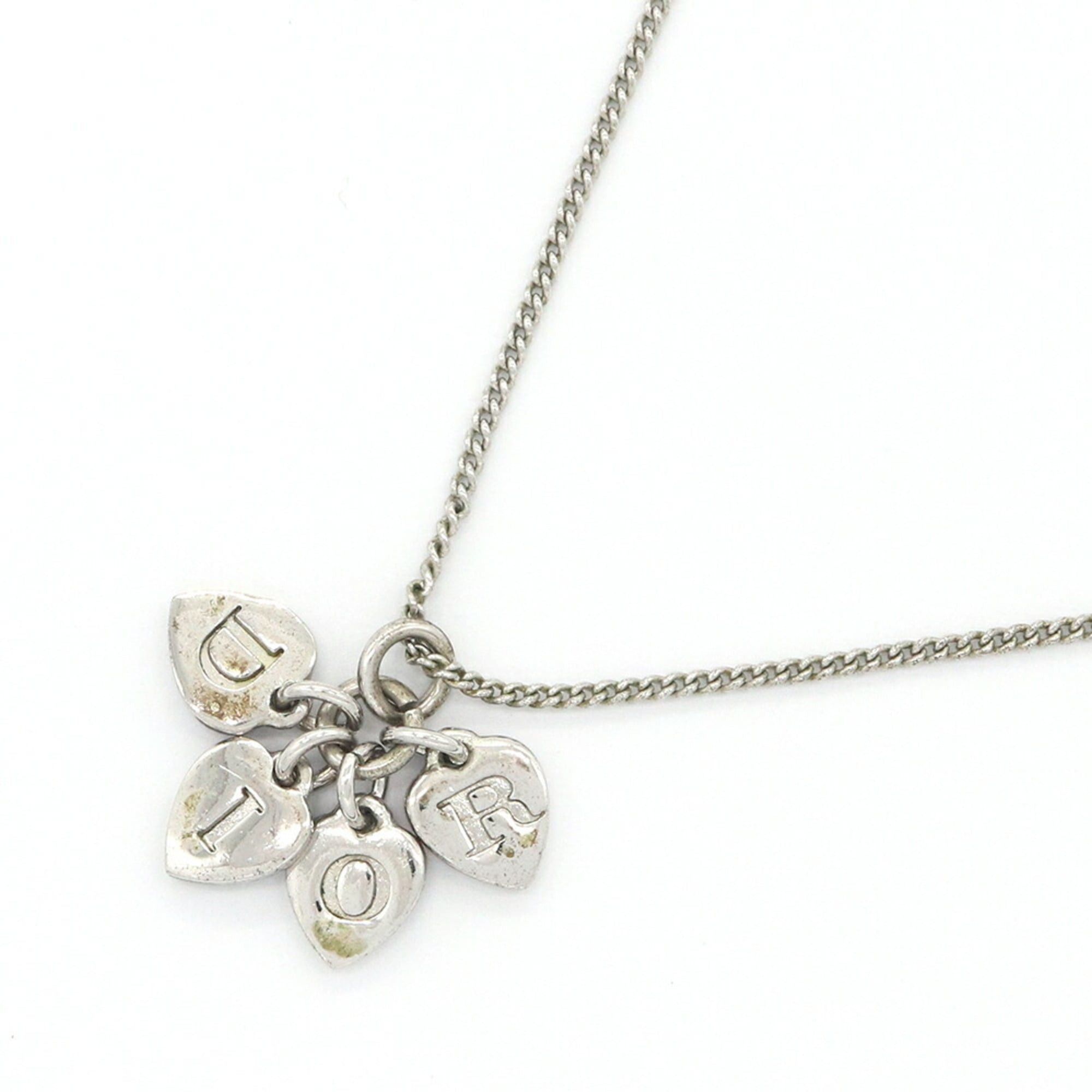 Dior Christian Dior Dior Necklace, Silver Metal Pendant Charm, Heart Design, Women's DIOR Size ONE SIZE - 1 Thumbnail