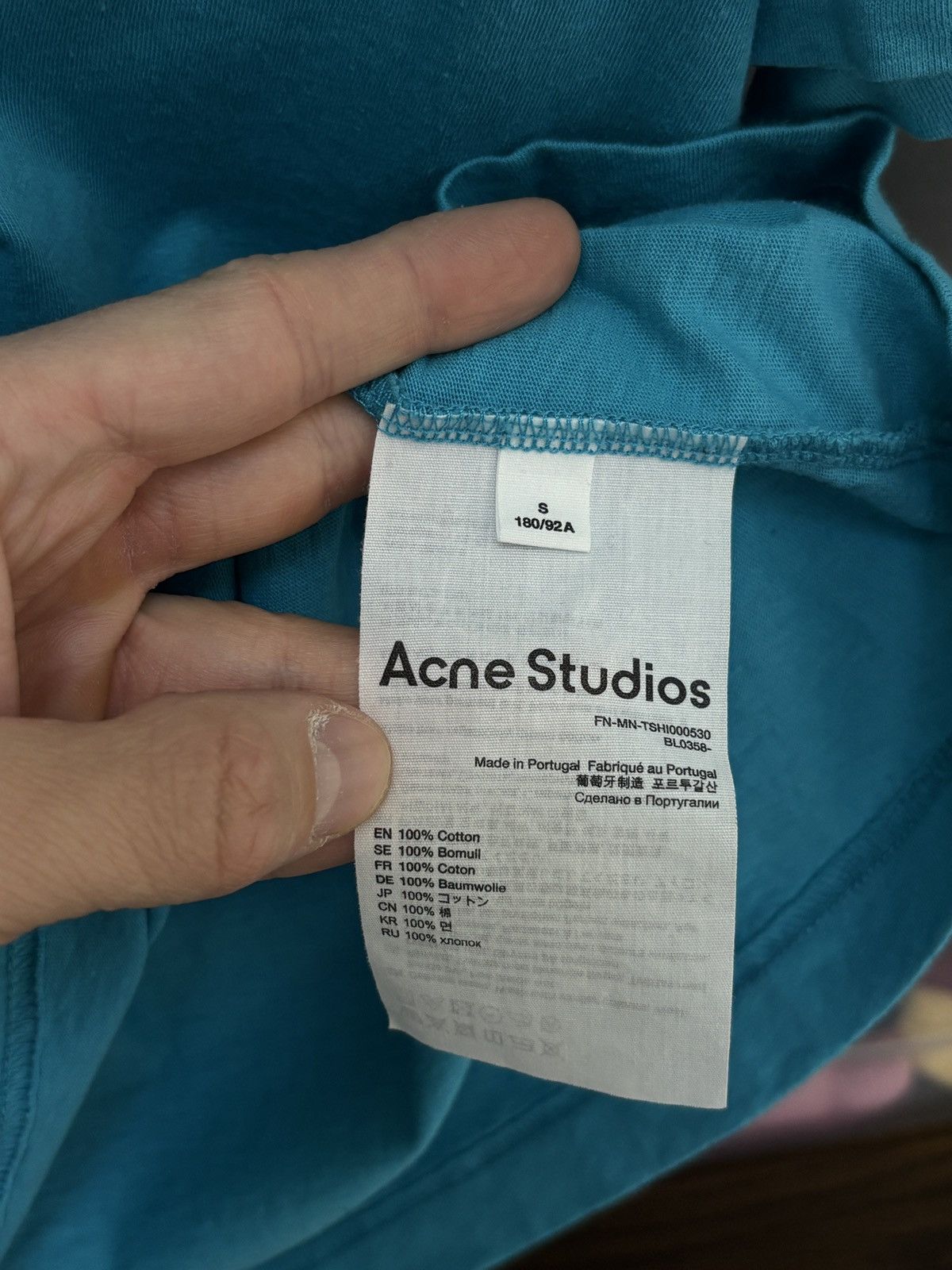 Acne Studios Acne Studios glow in the dark logo tee t-shirt Size US S / EU 44-46 / 1 - 7 Thumbnail