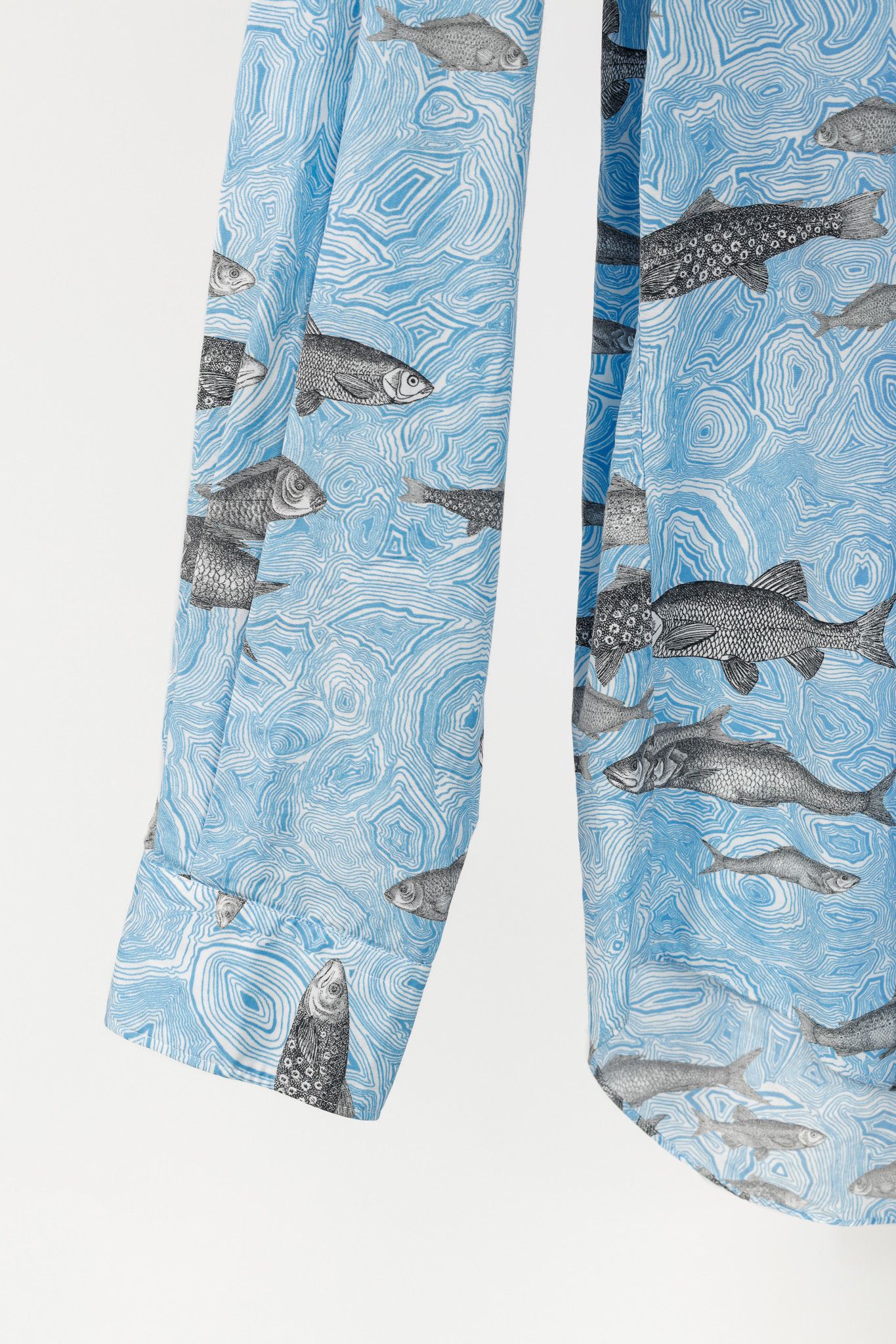 Comme des Garcons Homme Plus Comme des Garcons Homme Plus SS/17 Fish-Print Cotton Shirt Size US L / EU 52-54 / 3 - 6 Thumbnail